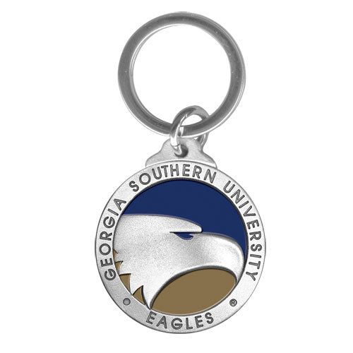 Georgia Southern University Key Chain w/ Backtext - Sports Collectibles, Sports Memorabilia, Sports Fan Shop, Sports Gifts