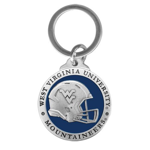 West Virginia University Helmet Key Chain - Sports Gifts, Sports Memorabilia, Sports Collectibles, Fan Shop