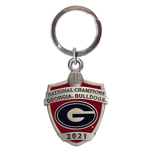 2021 Georgia Football Championship Keychain (Shield) - Sports Gifts, Sports Memorabilia, Sports Collectibles, Fan Shop