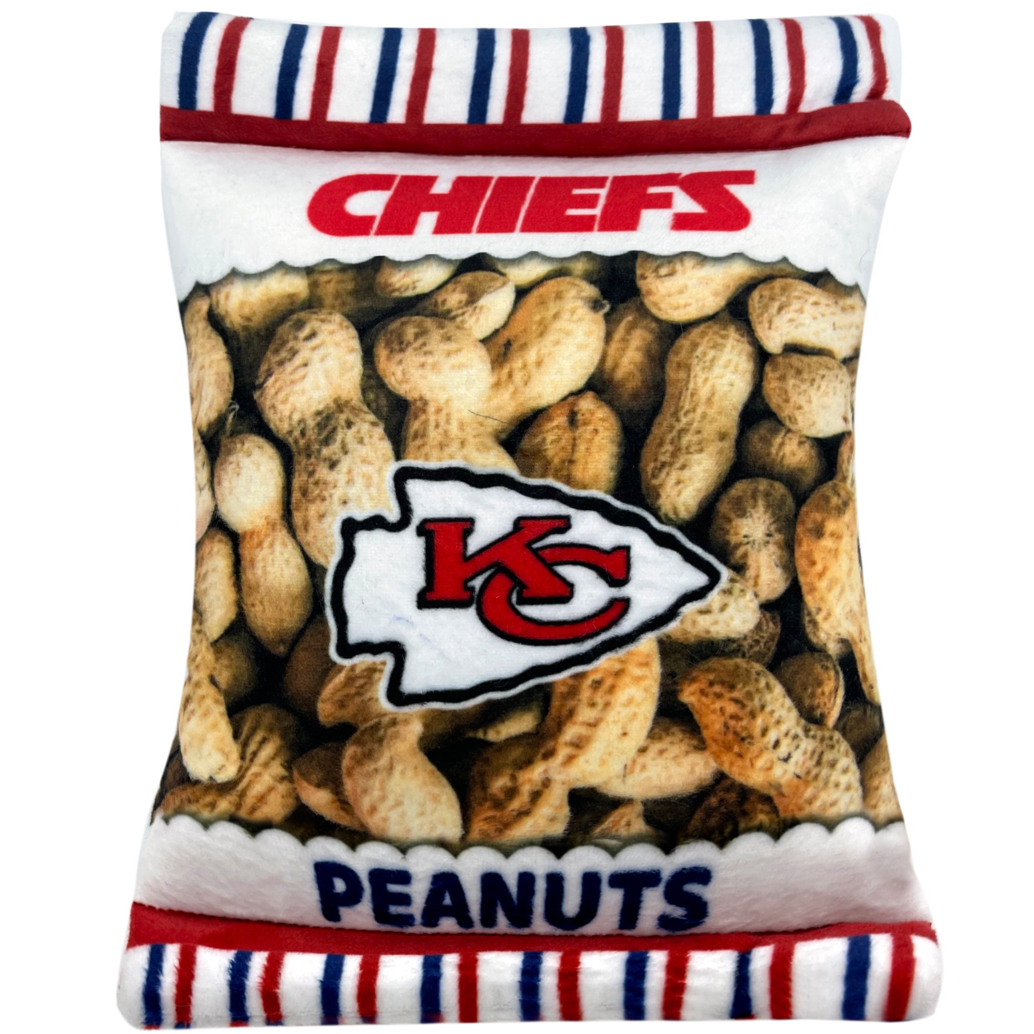 Kansas City Chiefs Peanut Bag Toy by Pets First - Sports Collectibles, Sports Memorabilia, Sports Fan Shop, Sports Gifts