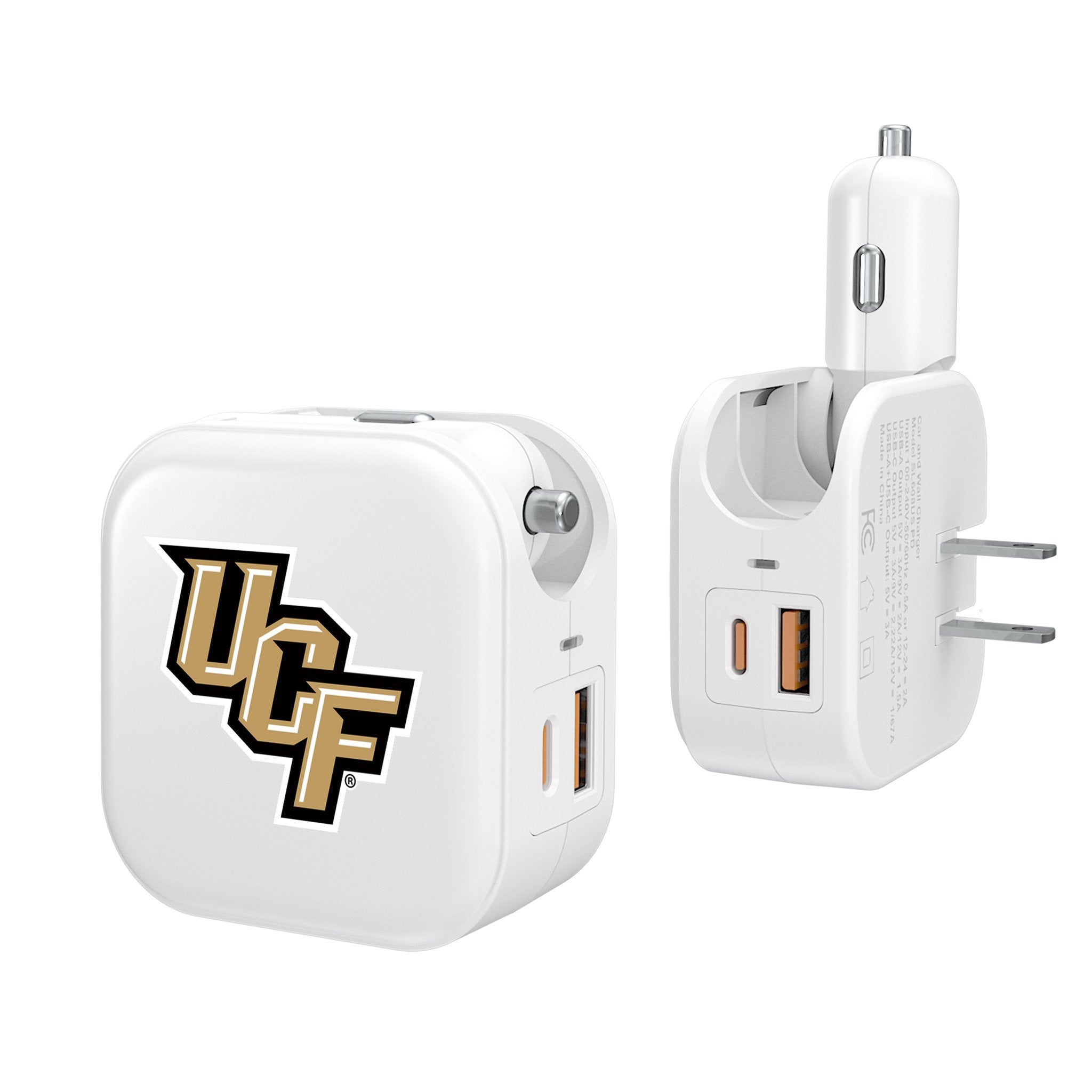 University of Central Florida Golden Knights Insignia 2 in 1 USB Charger - Sports Gifts, Sports Memorabilia, Sports Collectibles, Fan Shop