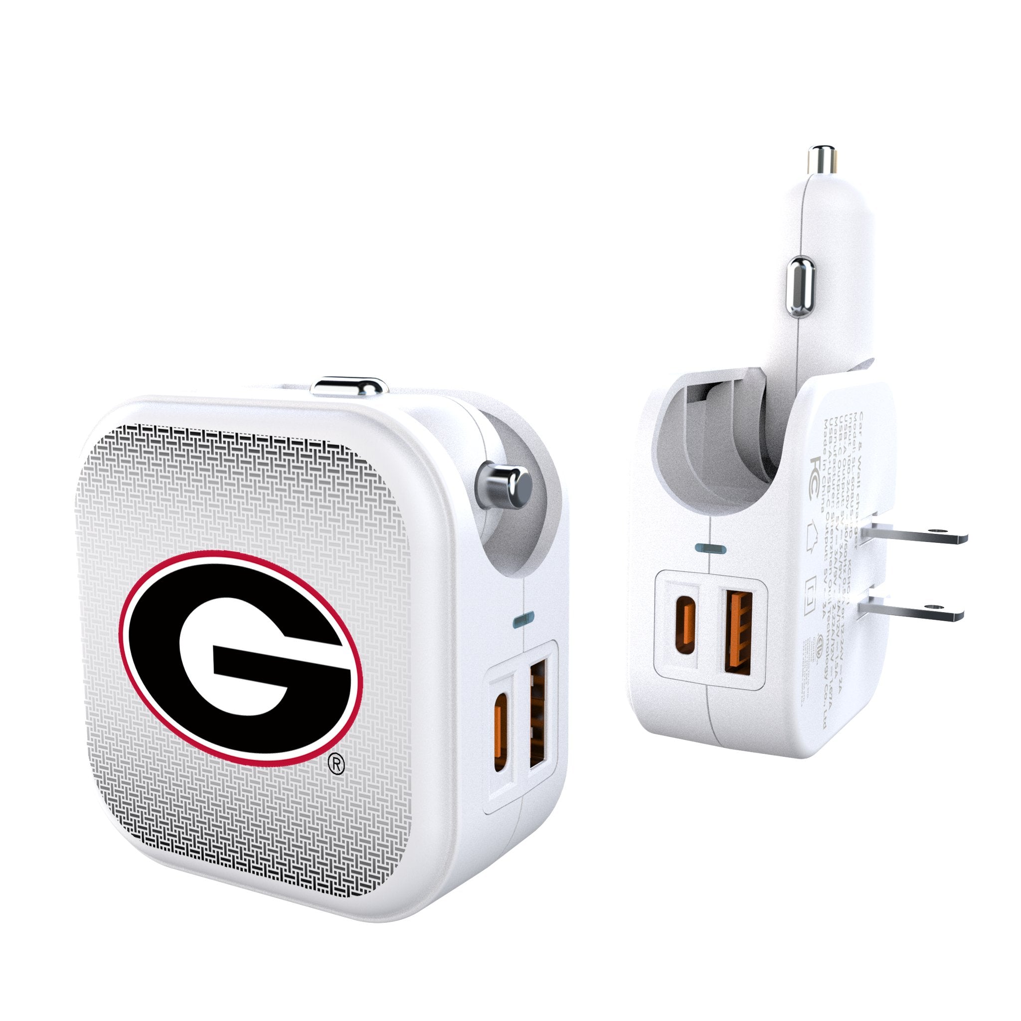 University of Georgia Bulldogs Linen 2 in 1 USB Charger - Sports Gifts, Sports Memorabilia, Sports Collectibles, Fan Shop