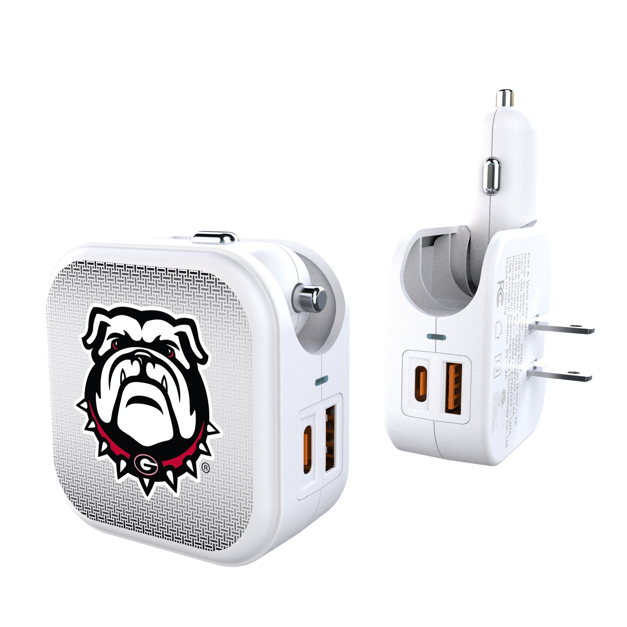 University of Georgia Bulldogs Uga Linen 2 in 1 USB Charger - Sports Gifts, Sports Memorabilia, Sports Collectibles, Fan Shop