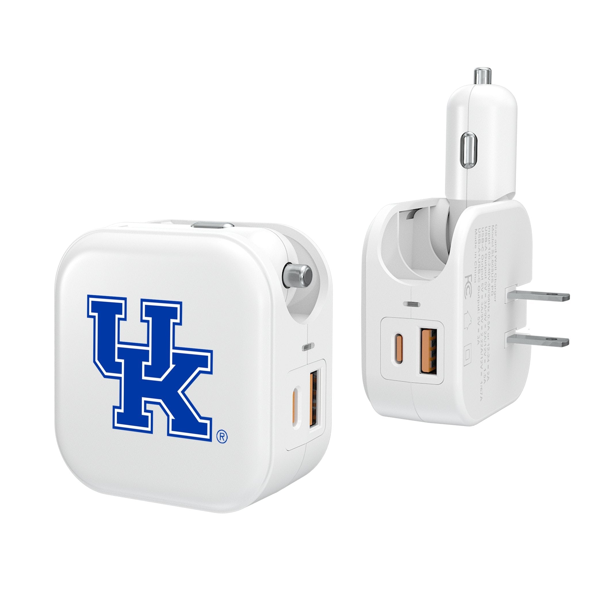 University of Kentucky Wildcats Insignia 2 in 1 USB Charger - Sports Gifts, Sports Memorabilia, Sports Collectibles, Fan Shop