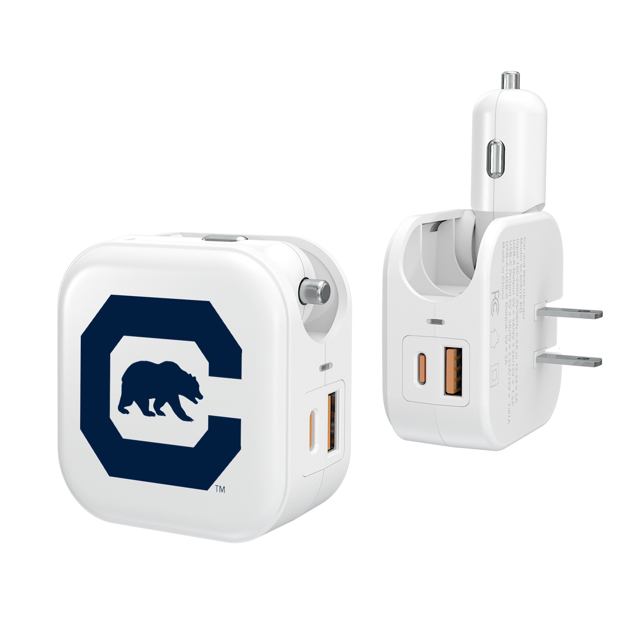 University of California Berkeley Golden Bears Insignia 2 in 1 USB Charger - Sports Gifts, Sports Memorabilia, Sports Collectibles, Fan Shop