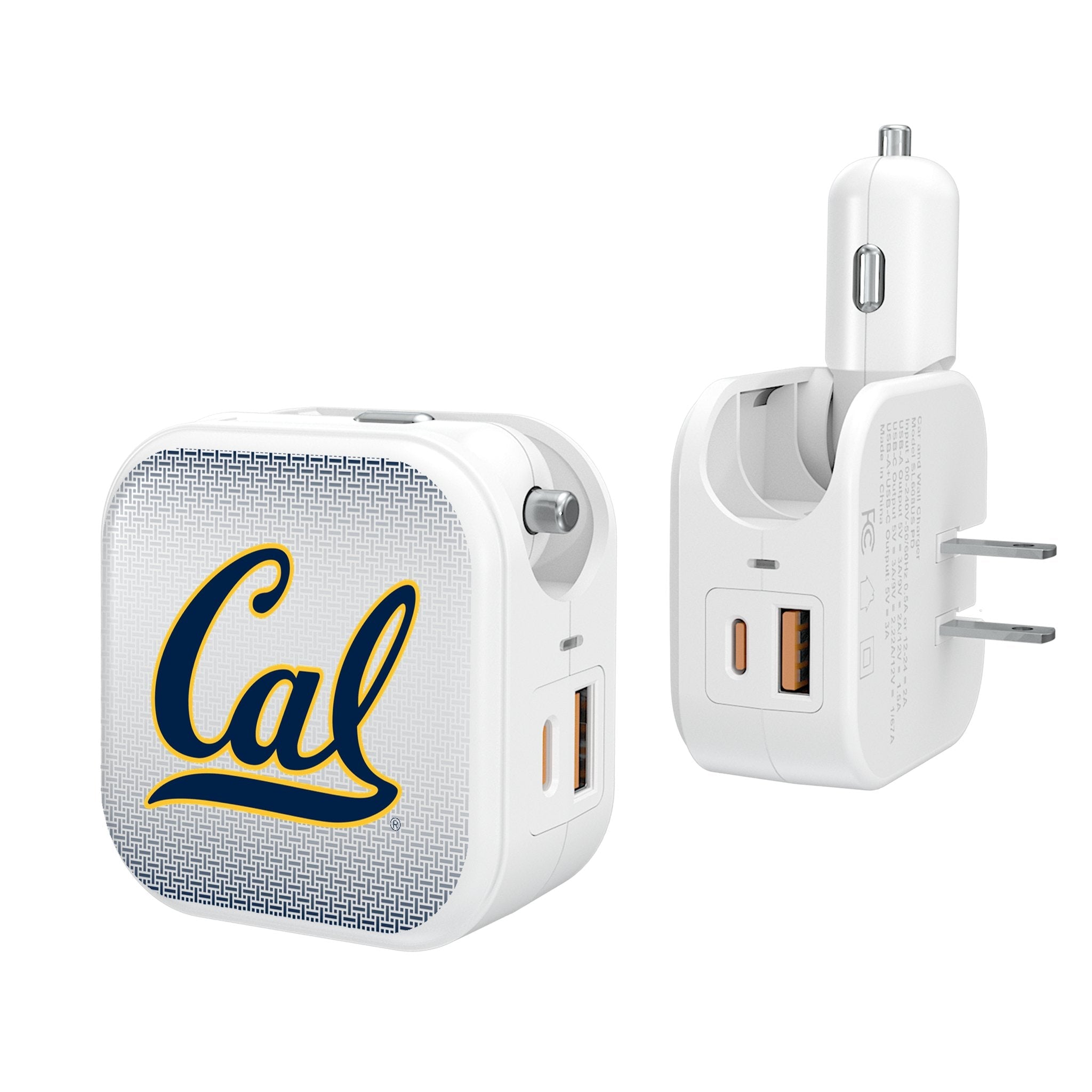 University of California Berkeley Golden Bears Linen 2 in 1 USB Charger - Sports Gifts, Sports Memorabilia, Sports Collectibles, Fan Shop