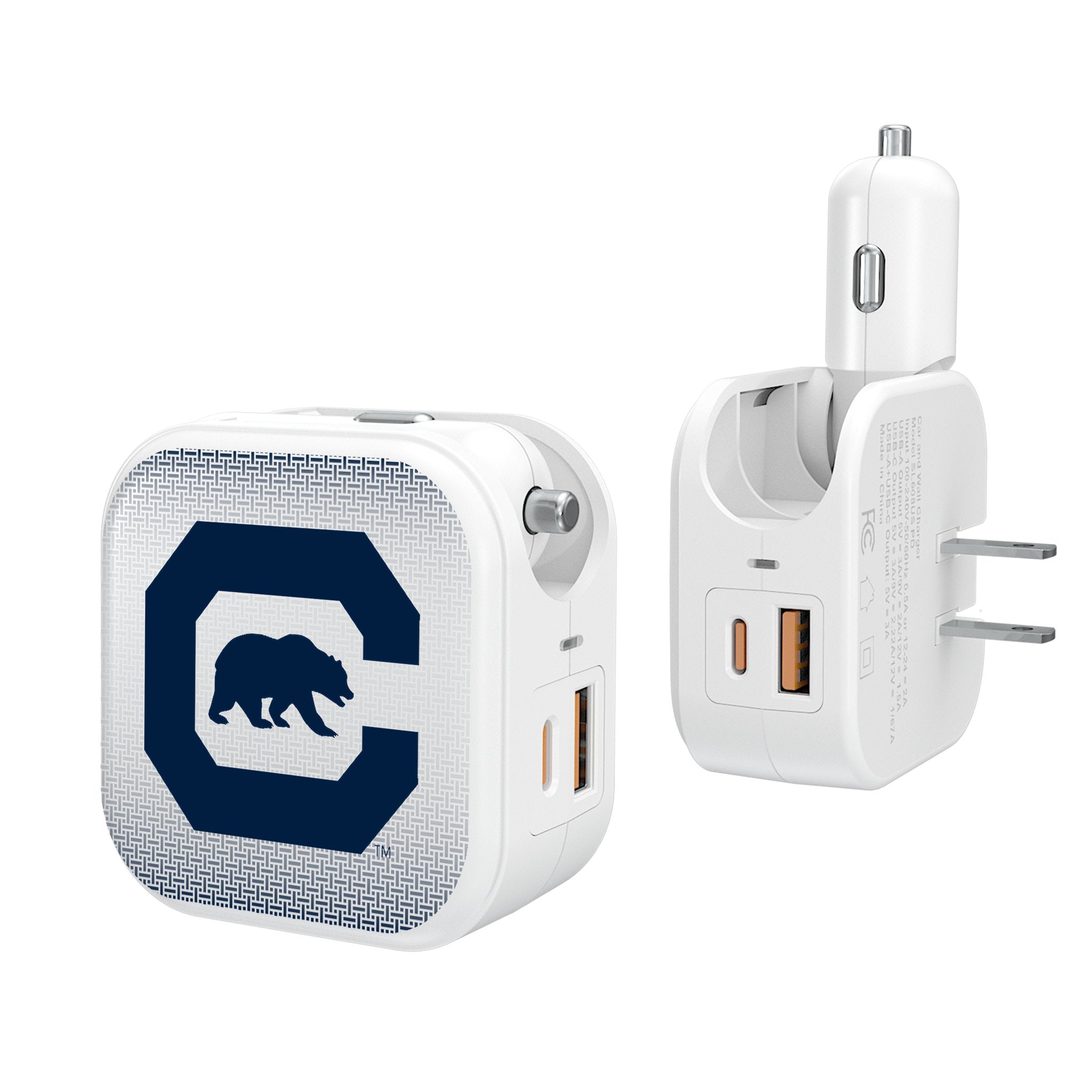 University of California Berkeley Golden Bears Linen 2 in 1 USB Charger - Sports Gifts, Sports Memorabilia, Sports Collectibles, Fan Shop