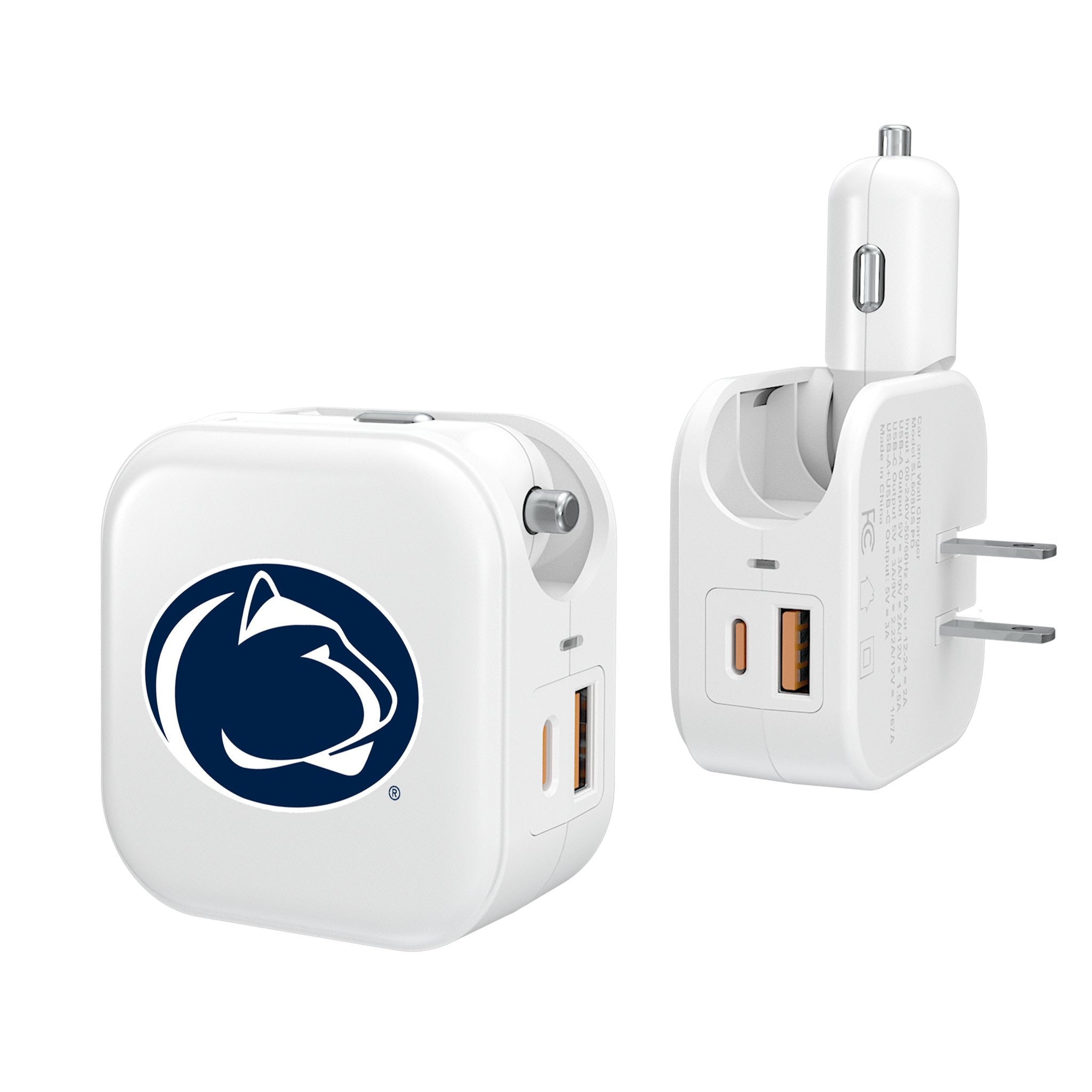 Pennsylvania State University Nittany Lions Insignia 2 in 1 USB Charger - Sports Gifts, Sports Memorabilia, Sports Collectibles, Fan Shop