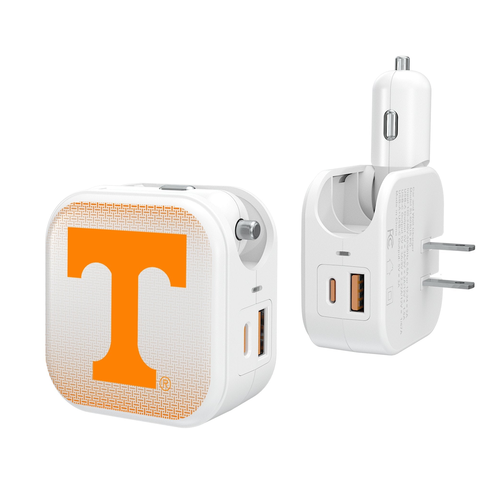 University of Tennessee Volunteers Linen 2 in 1 USB Charger - Sports Gifts, Sports Memorabilia, Sports Collectibles, Fan Shop