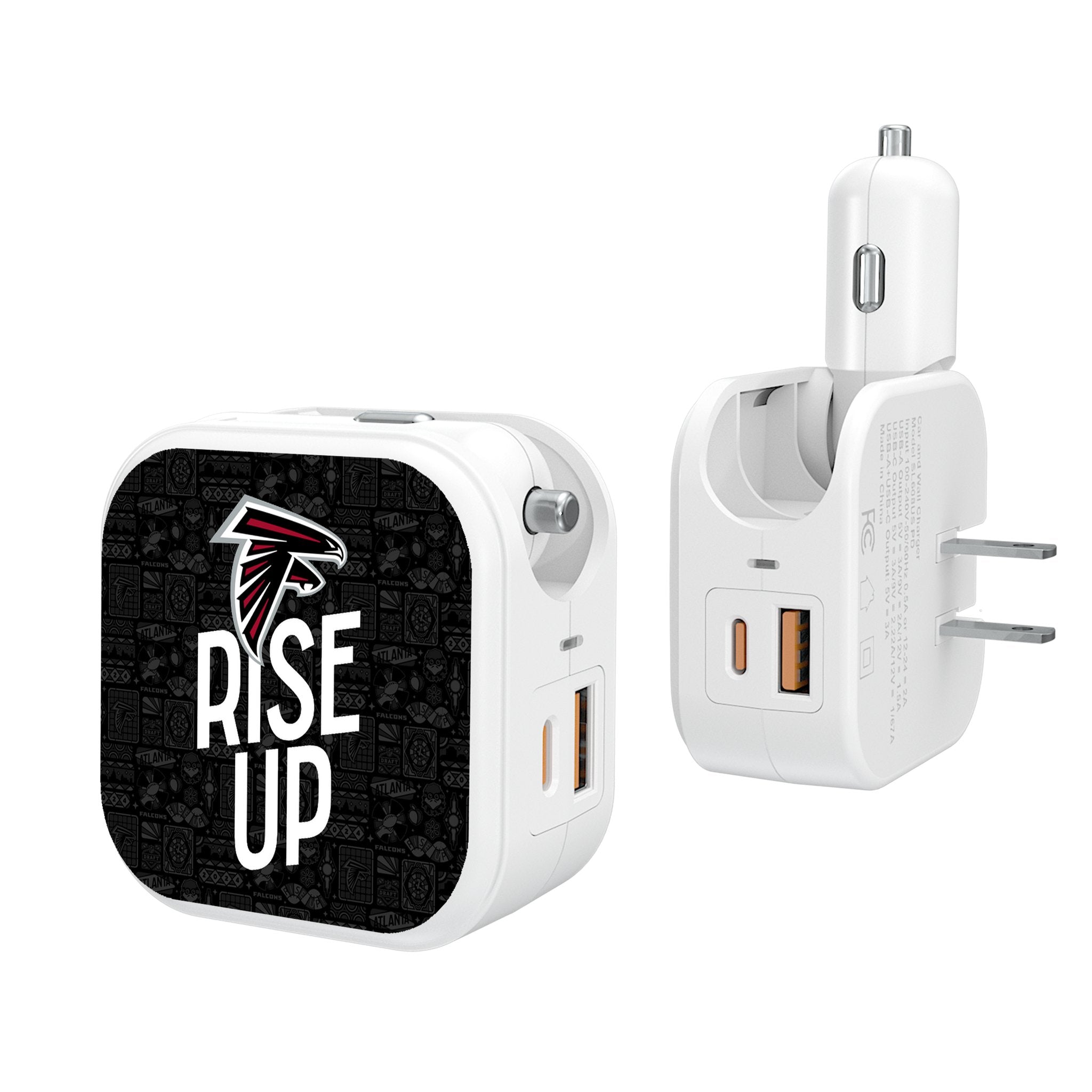 Atlanta Falcons 2024 Illustrated Limited Edition 2 in 1 USB Charger - Sports Gifts, Sports Memorabilia, Sports Collectibles, Fan Shop