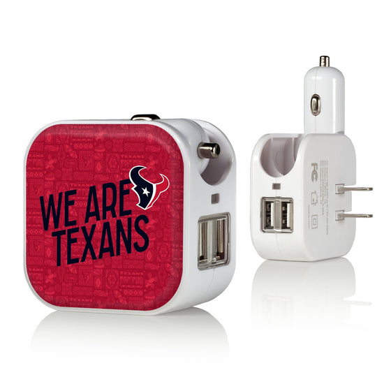 Houston Texans 2024 Illustrated Limited Edition 2 in 1 USB Charger-0