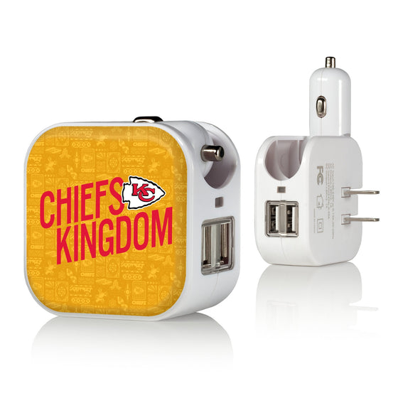 Kansas City Chiefs 2024 Illustrated Limited Edition 2 in 1 USB Charger-0