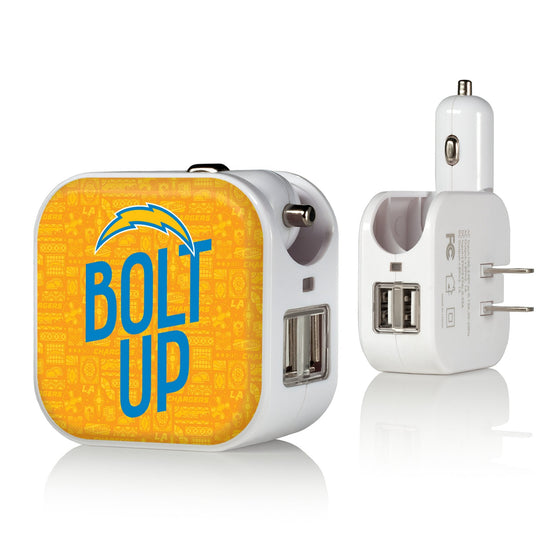 Los Angeles Chargers 2024 Illustrated Limited Edition 2 in 1 USB Charger-0