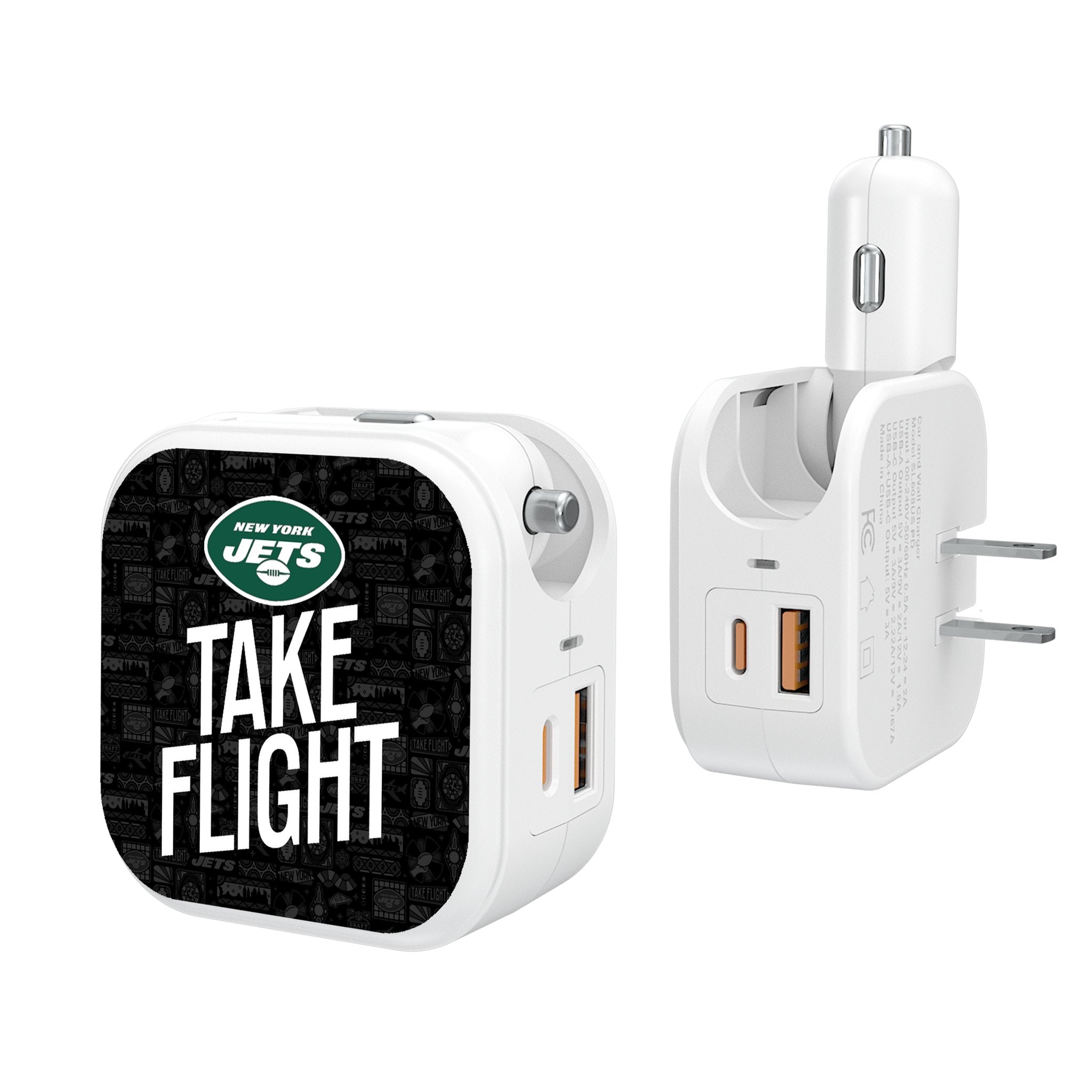 New York Jets 2024 Illustrated Limited Edition 2 in 1 USB Charger - Sports Gifts, Sports Memorabilia, Sports Collectibles, Fan Shop