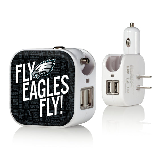 Philadelphia Eagles 2024 Illustrated Limited Edition 2 in 1 USB Charger-0