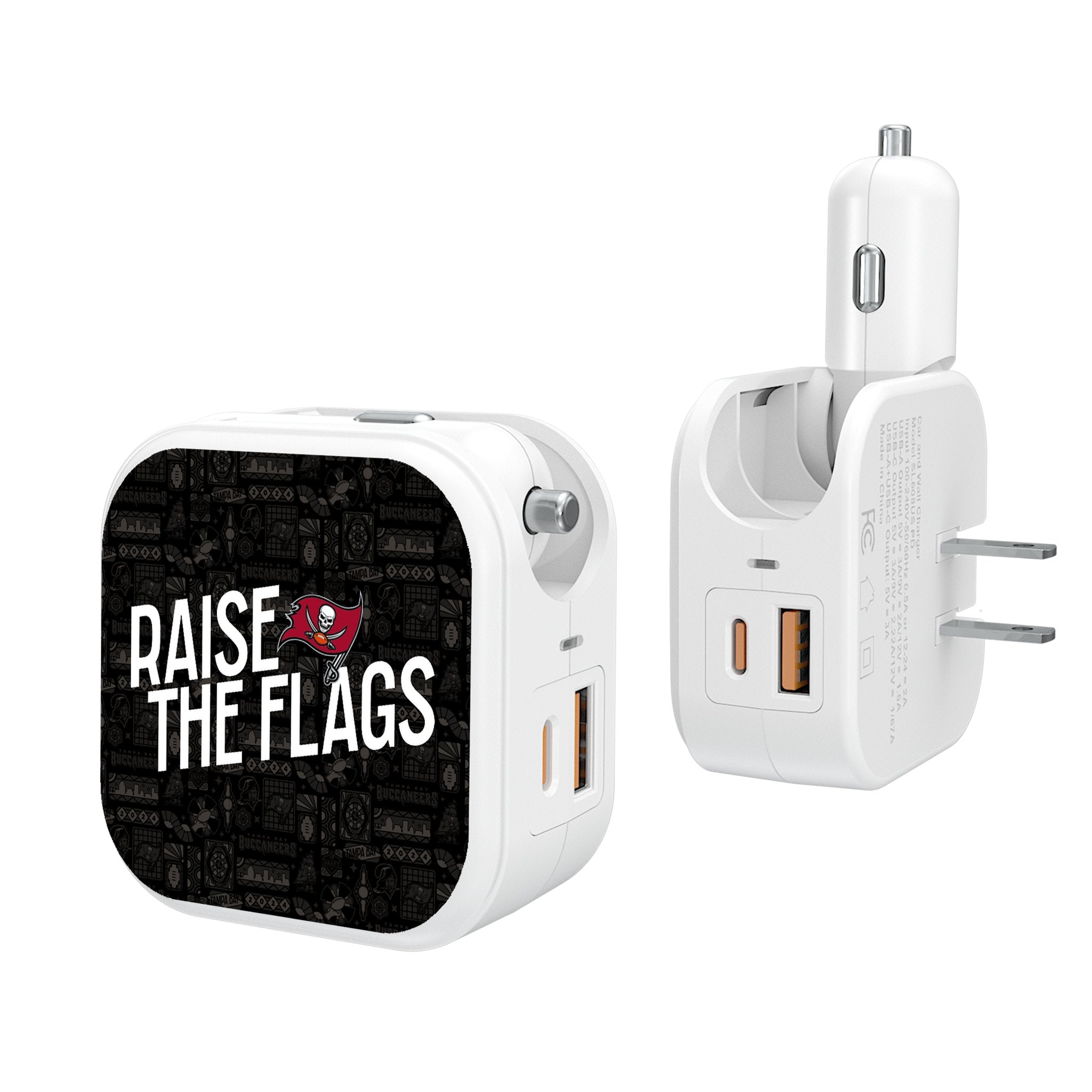 Tampa Bay Buccaneers 2024 Illustrated Limited Edition 2 in 1 USB Charger - Sports Gifts, Sports Memorabilia, Sports Collectibles, Fan Shop