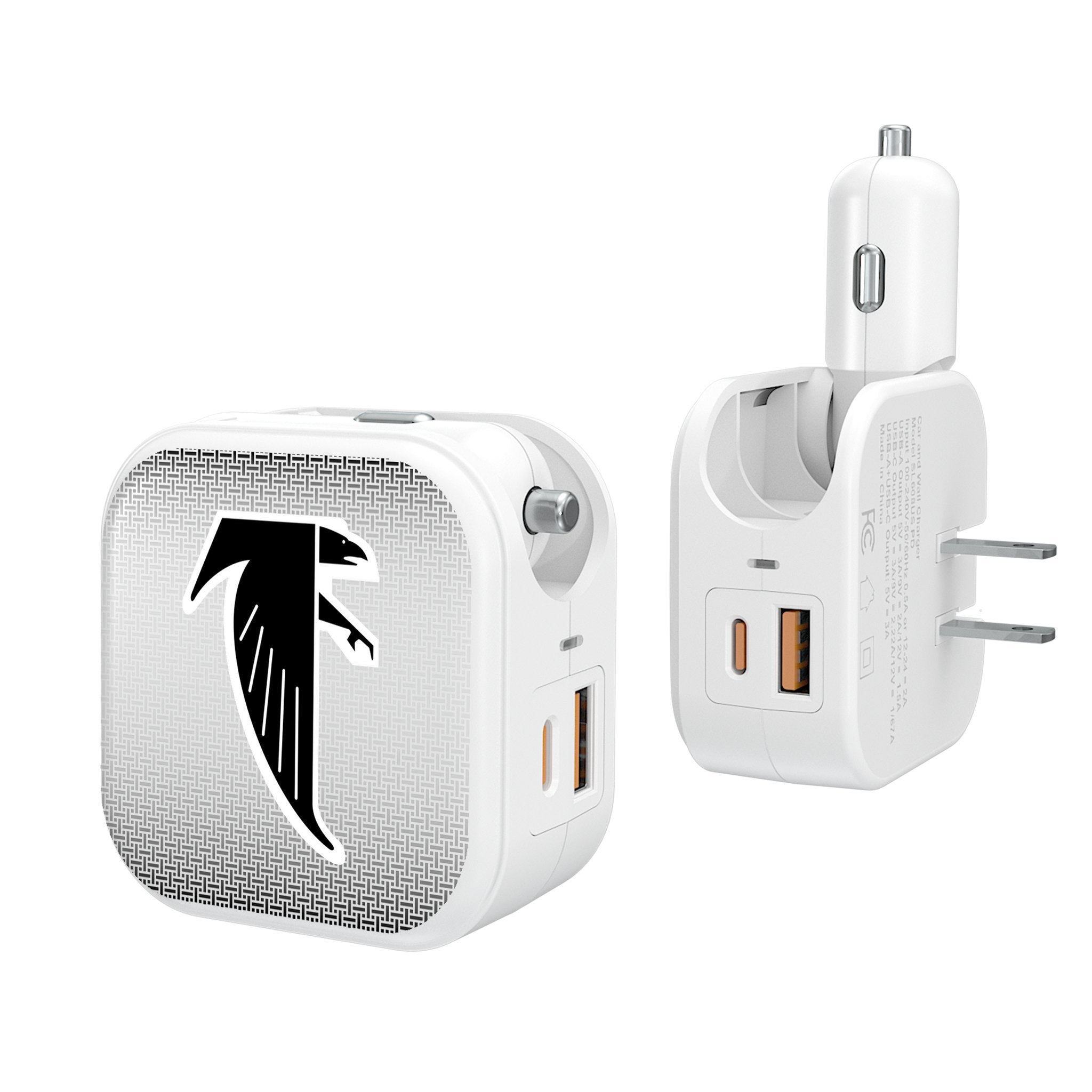 Atlanta Falcons Classic  Linen 2 in 1 USB Charger - Sports Gifts, Sports Memorabilia, Sports Collectibles, Fan Shop