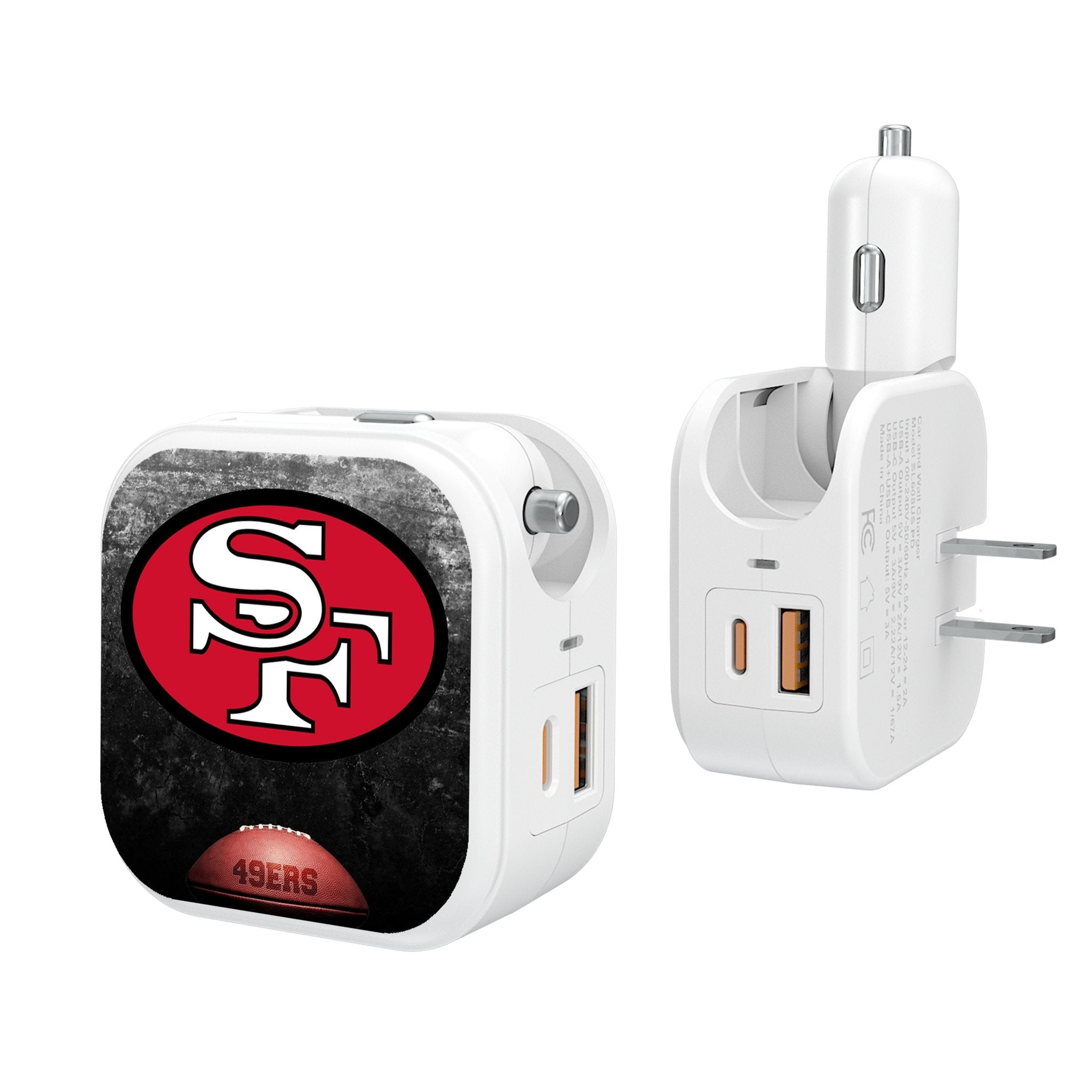 San Francisco 49ers Historic Collection Legendary 2 in 1 USB Charger - Sports Gifts, Sports Memorabilia, Sports Collectibles, Fan Shop