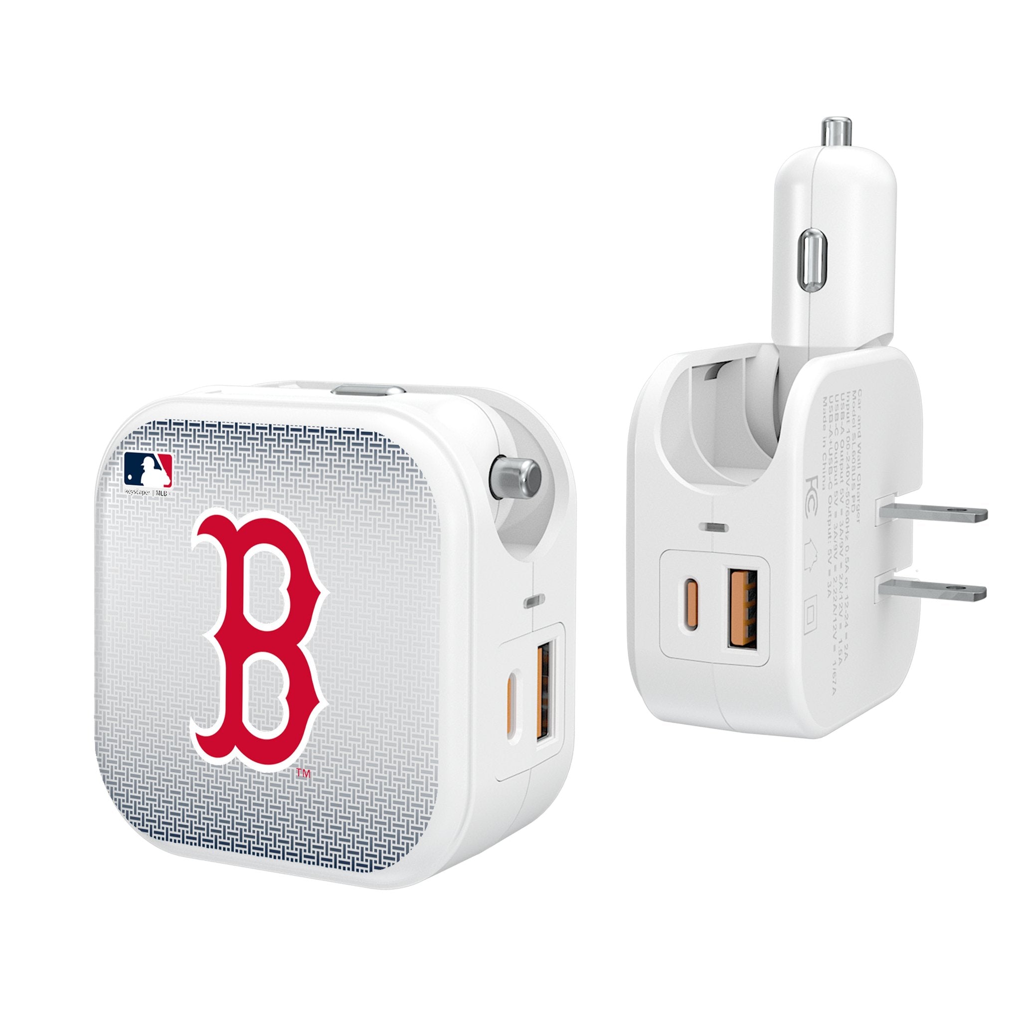 Boston Red Sox Linen 2 in 1 USB Charger - Sports Gifts, Sports Memorabilia, Sports Collectibles, Fan Shop