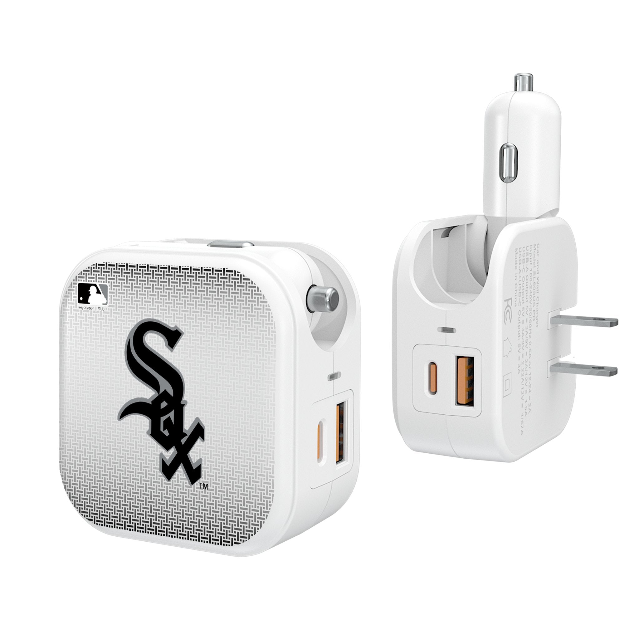 Chicago White Sox Linen 2 in 1 USB Charger - Sports Gifts, Sports Memorabilia, Sports Collectibles, Fan Shop