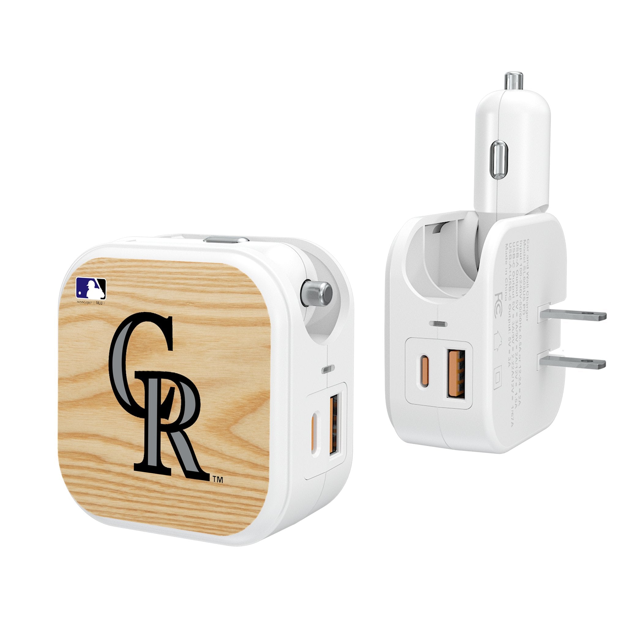 Colorado Rockies Baseball Bat 2 in 1 USB Charger - Sports Gifts, Sports Memorabilia, Sports Collectibles, Fan Shop