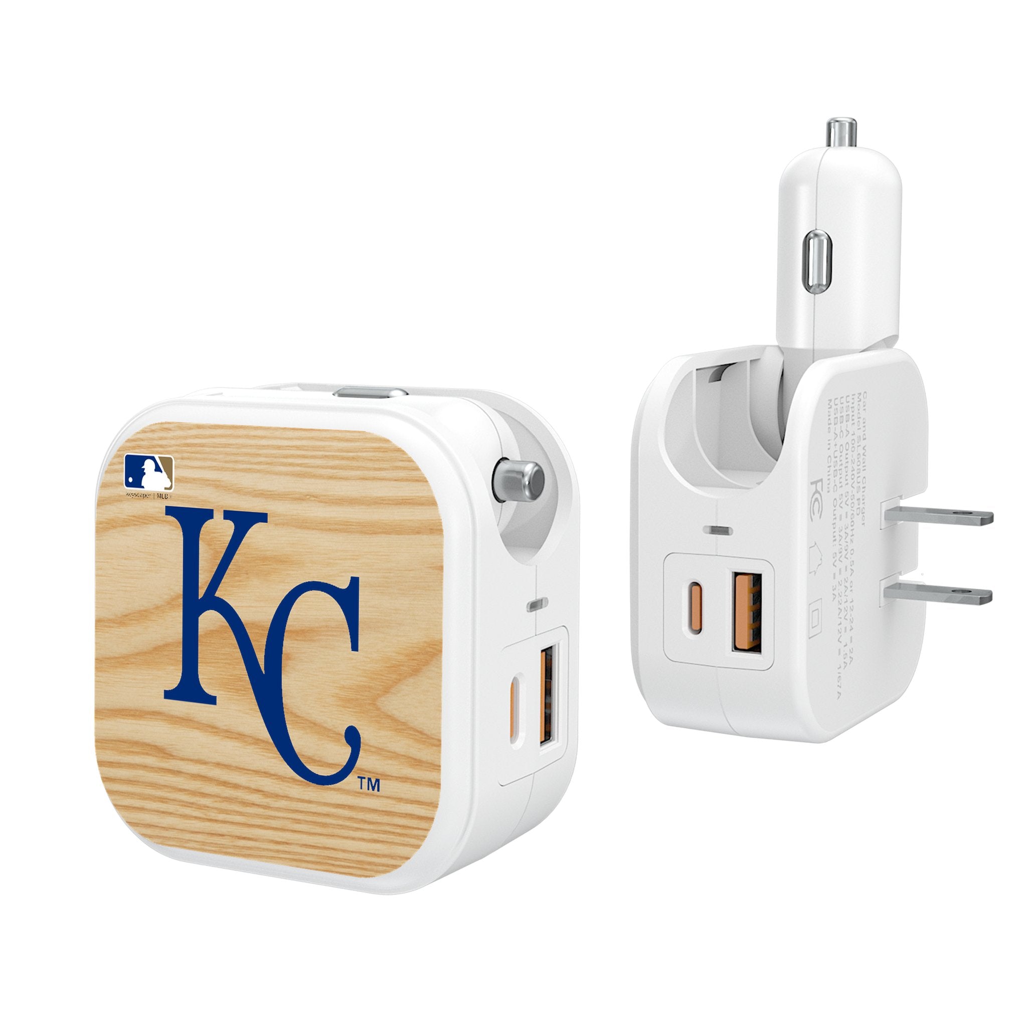 Kansas City Royals Baseball Bat 2 in 1 USB Charger - Sports Gifts, Sports Memorabilia, Sports Collectibles, Fan Shop