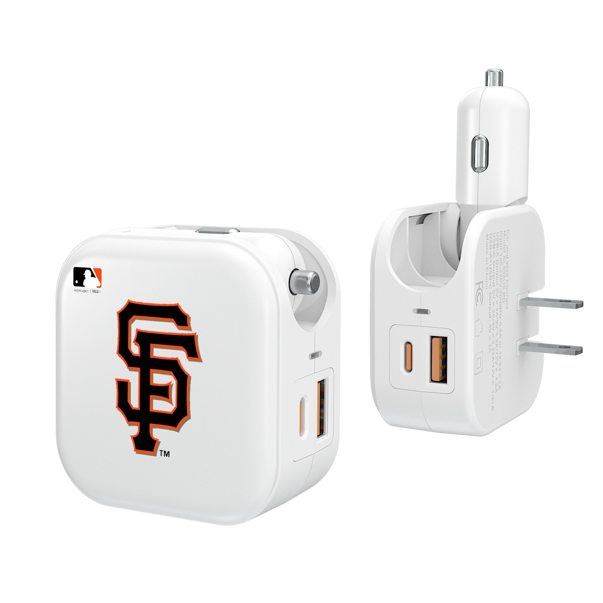 San Francisco Giants Insignia 2 in 1 USB Charger - Sports Gifts, Sports Memorabilia, Sports Collectibles, Fan Shop
