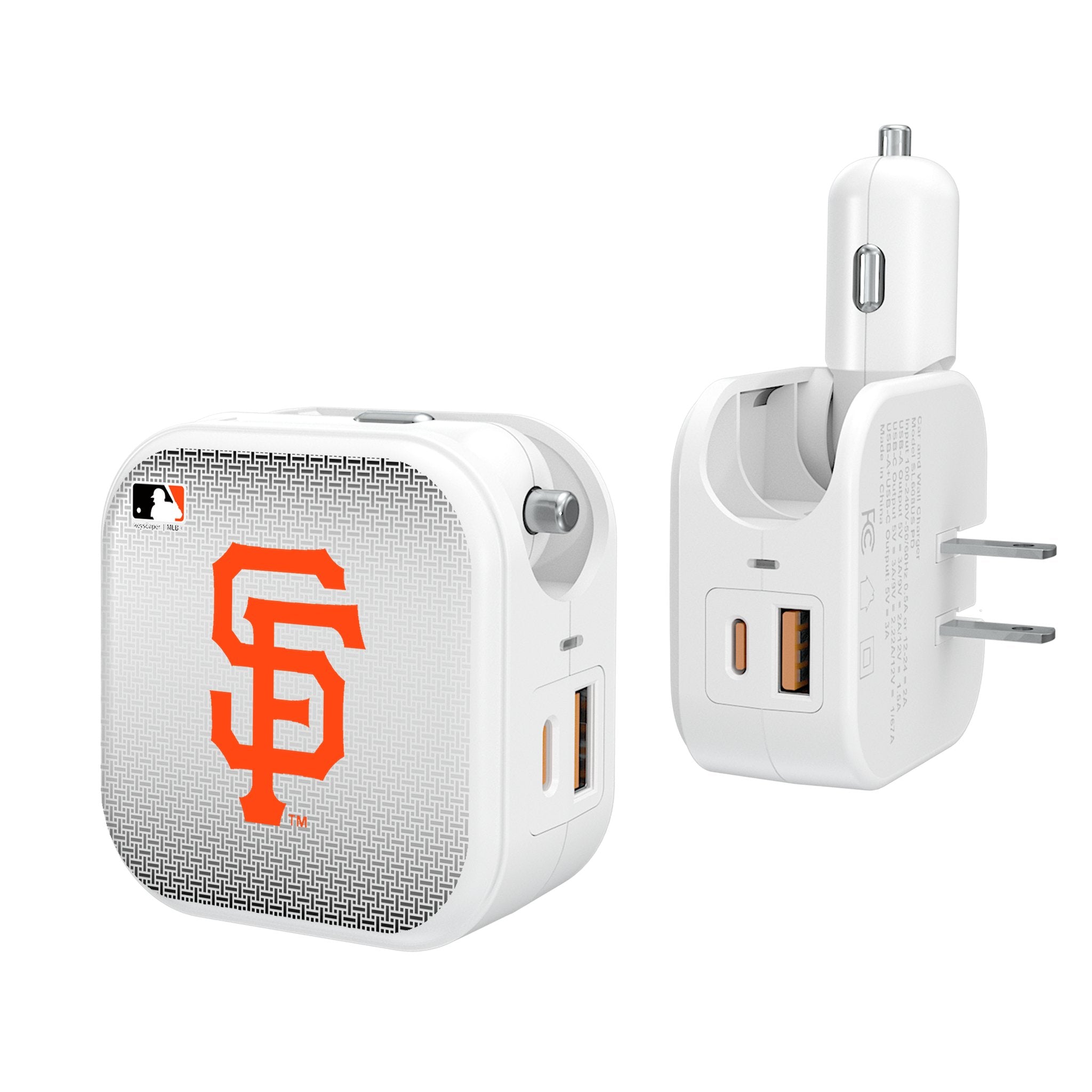 San Francisco Giants Linen 2 in 1 USB Charger - Sports Gifts, Sports Memorabilia, Sports Collectibles, Fan Shop