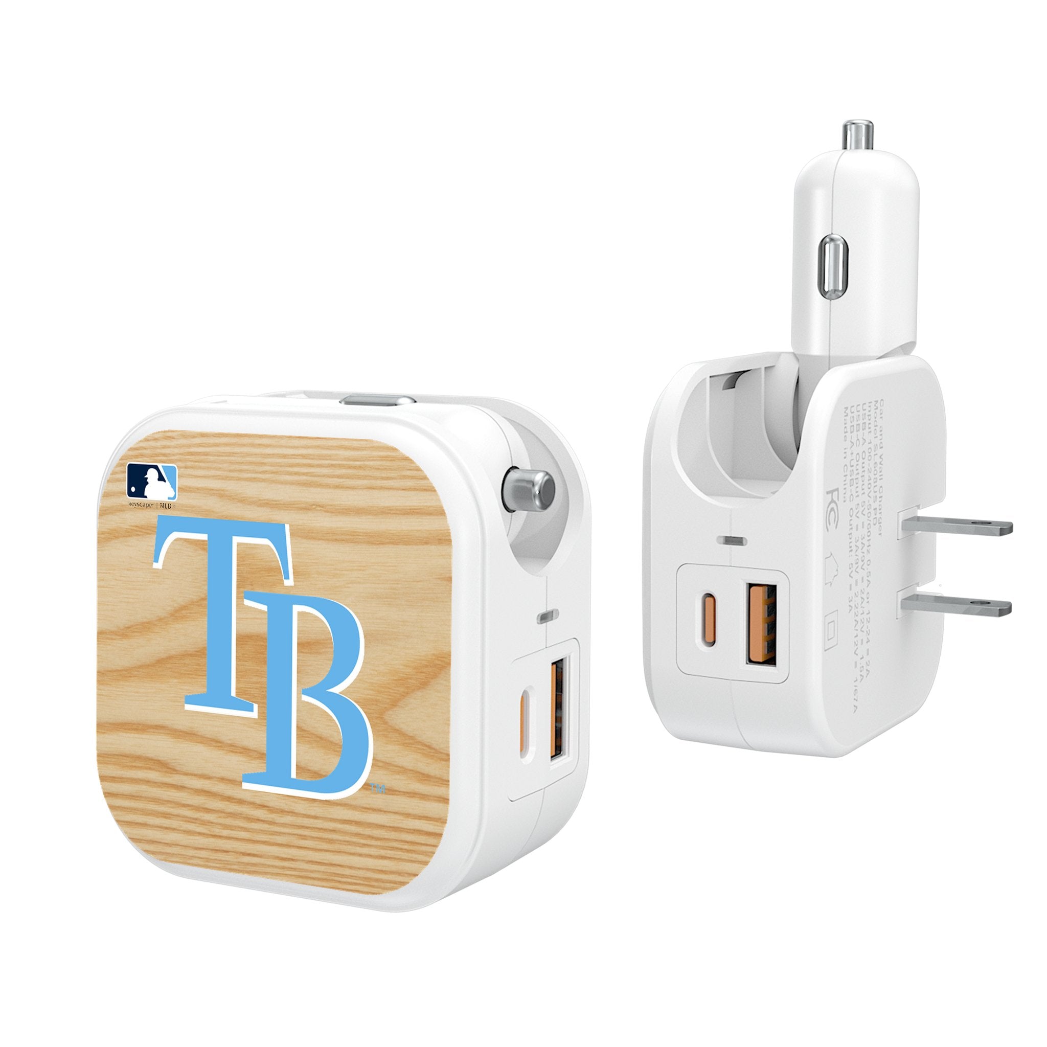 Tampa Bay Rays Baseball Bat 2 in 1 USB Charger - Sports Gifts, Sports Memorabilia, Sports Collectibles, Fan Shop