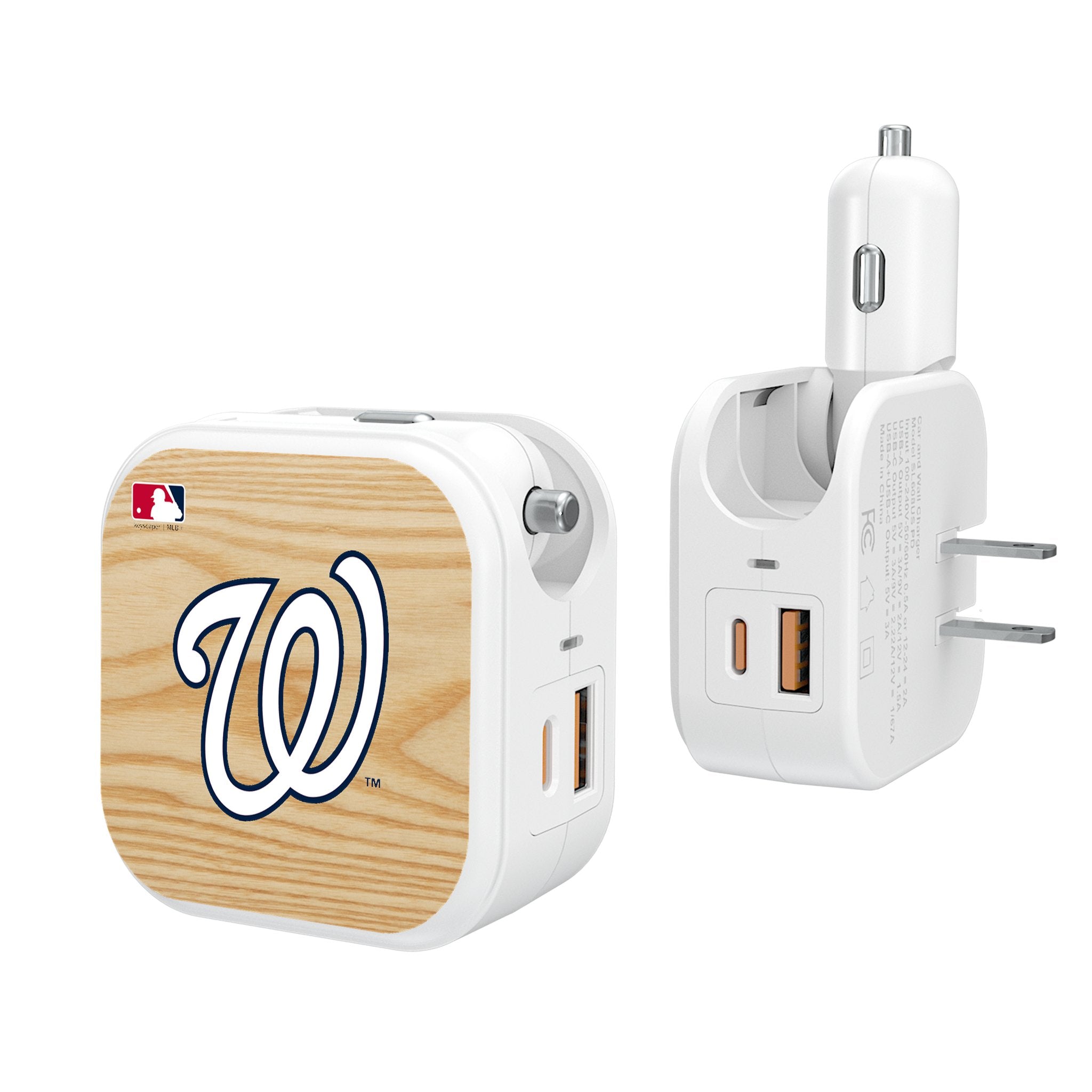 Washington Nationals Baseball Bat 2 in 1 USB Charger - Sports Gifts, Sports Memorabilia, Sports Collectibles, Fan Shop