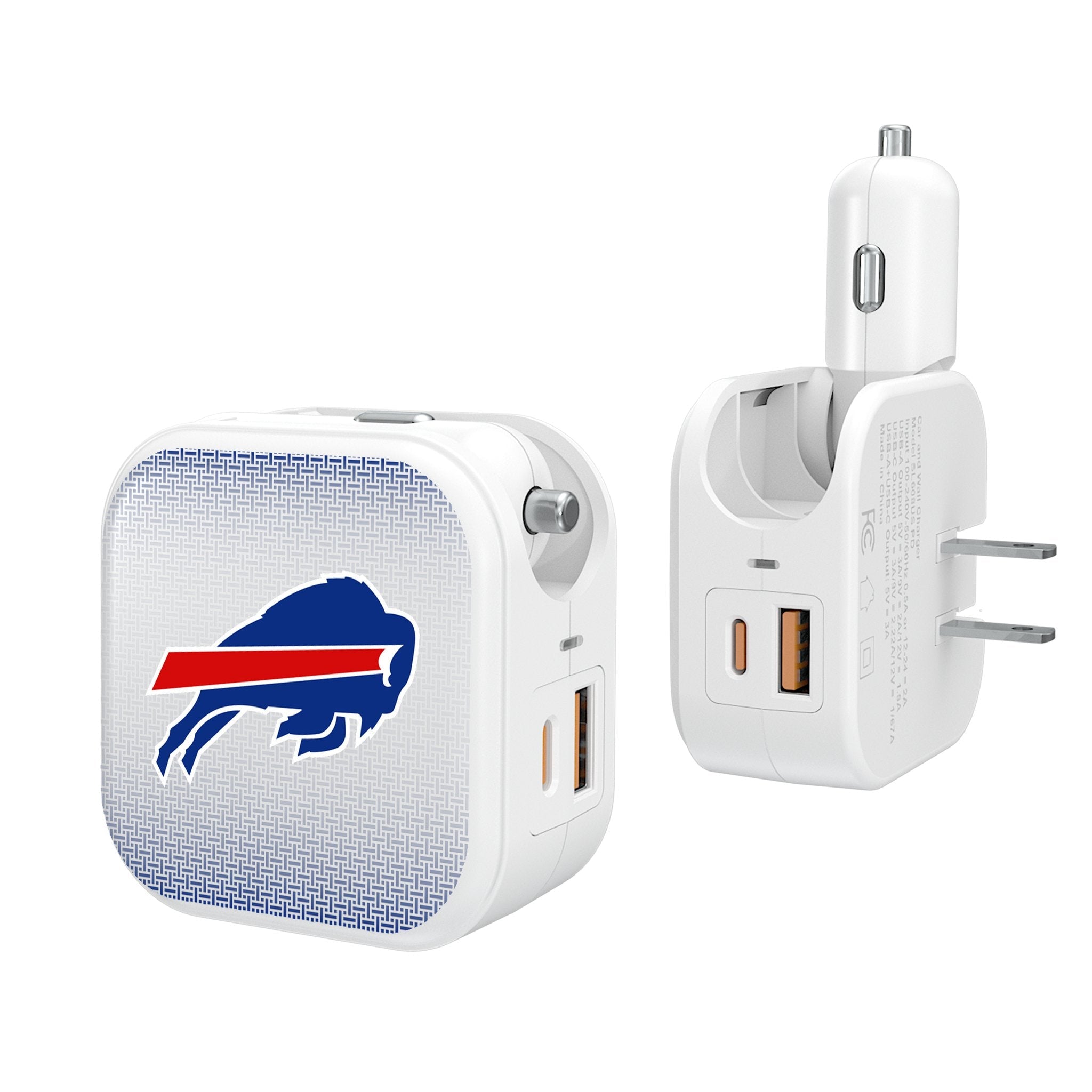 Buffalo Bills Linen 2 in 1 USB Charger - Sports Gifts, Sports Memorabilia, Sports Collectibles, Fan Shop
