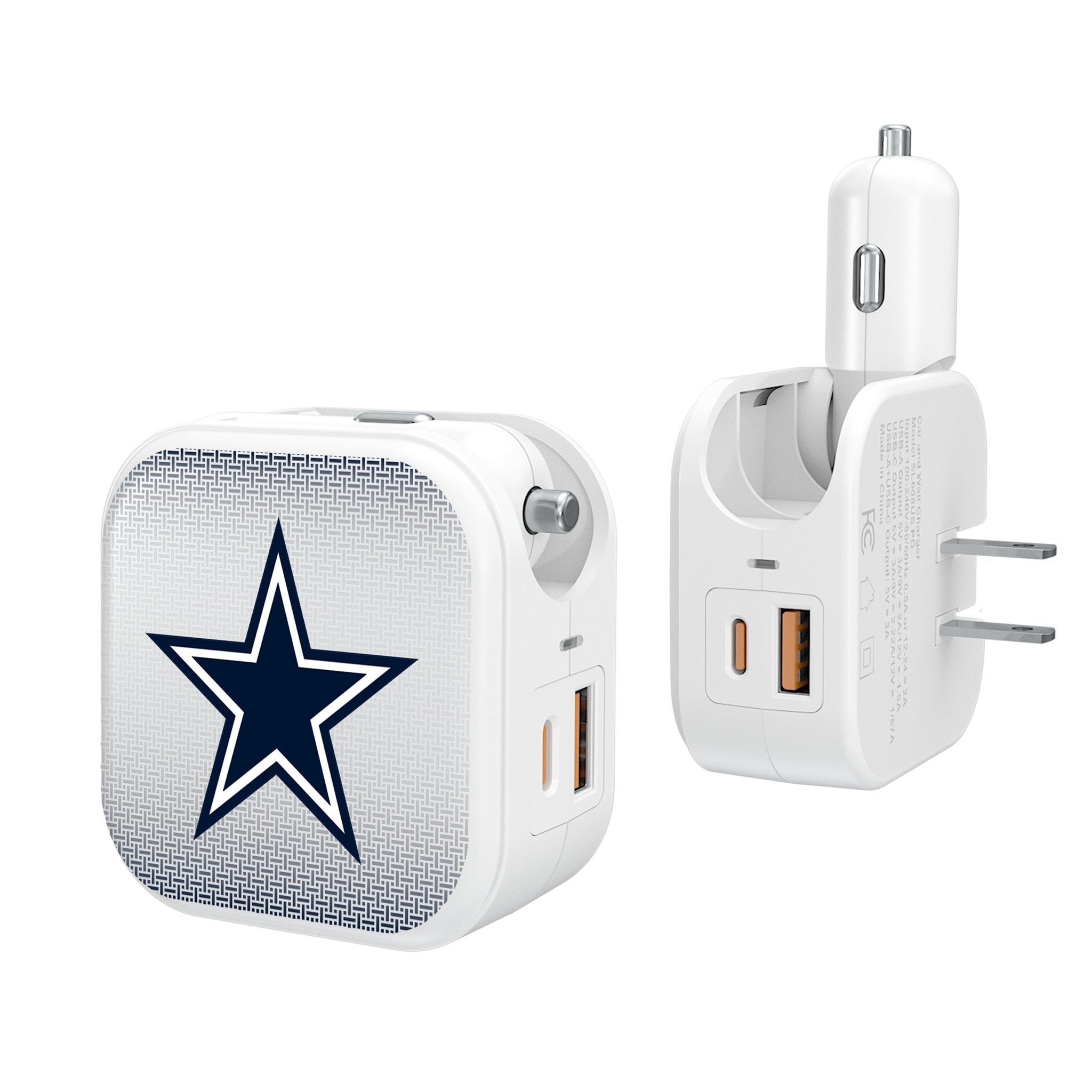 Dallas Cowboys Linen 2 in 1 USB Charger - Sports Gifts, Sports Memorabilia, Sports Collectibles, Fan Shop