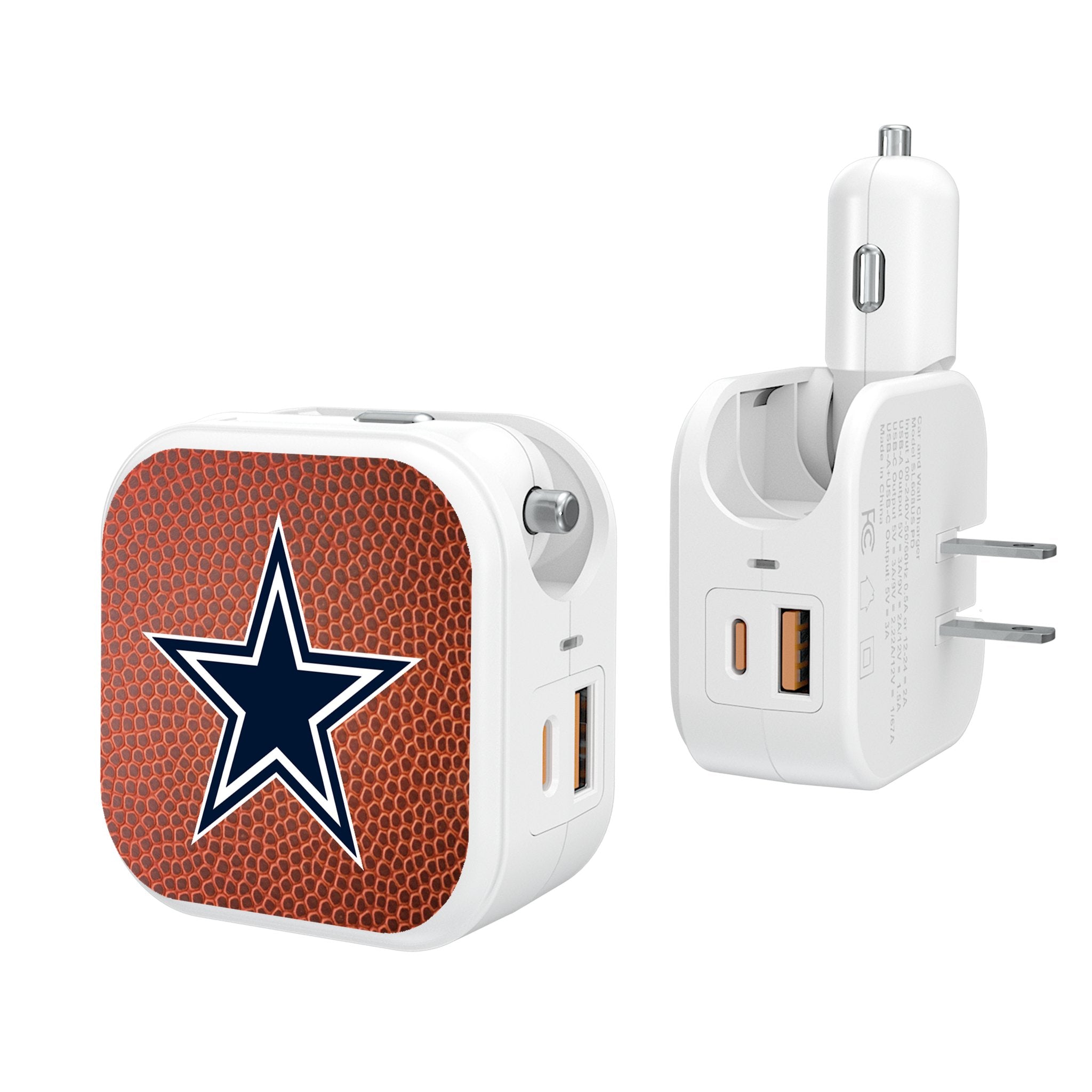 Dallas Cowboys Football 2 in 1 USB Charger - Sports Gifts, Sports Memorabilia, Sports Collectibles, Fan Shop