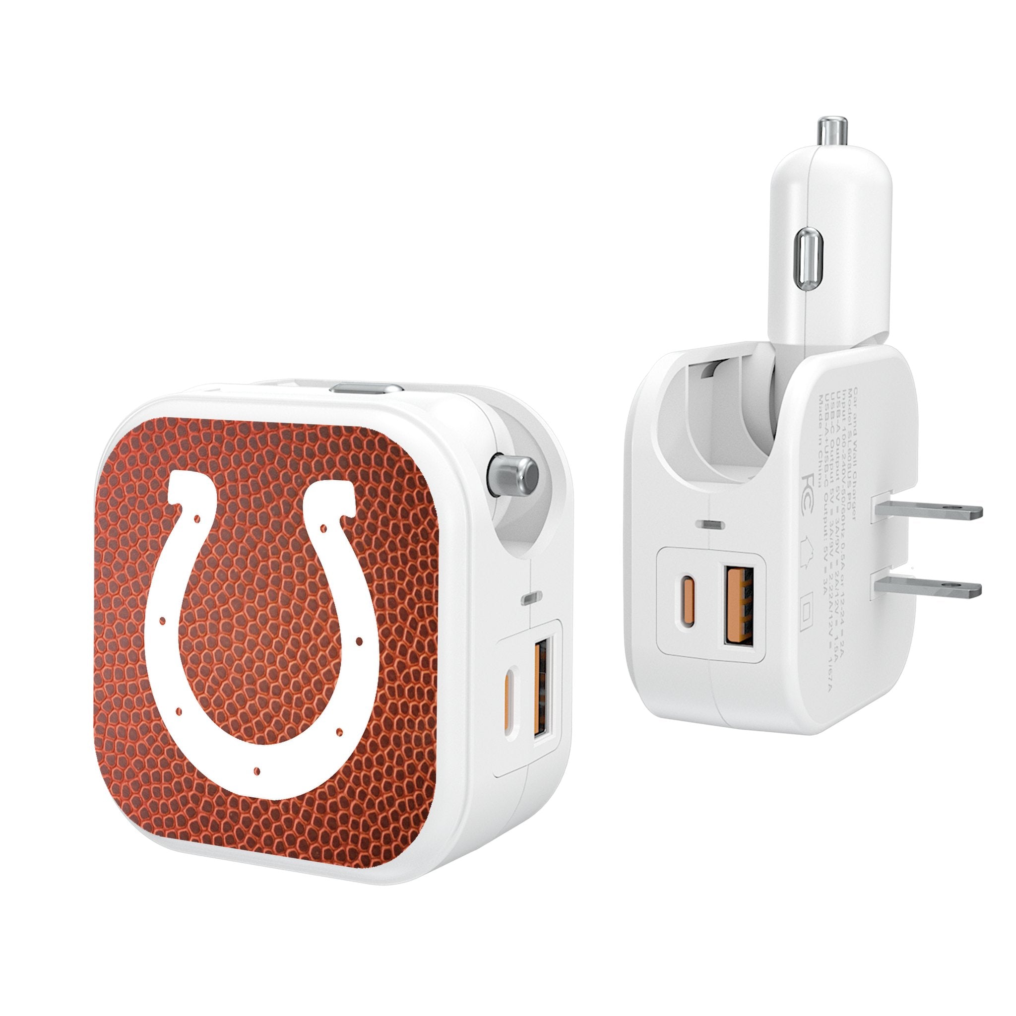 Indianapolis Colts Football 2 in 1 USB Charger - Sports Gifts, Sports Memorabilia, Sports Collectibles, Fan Shop