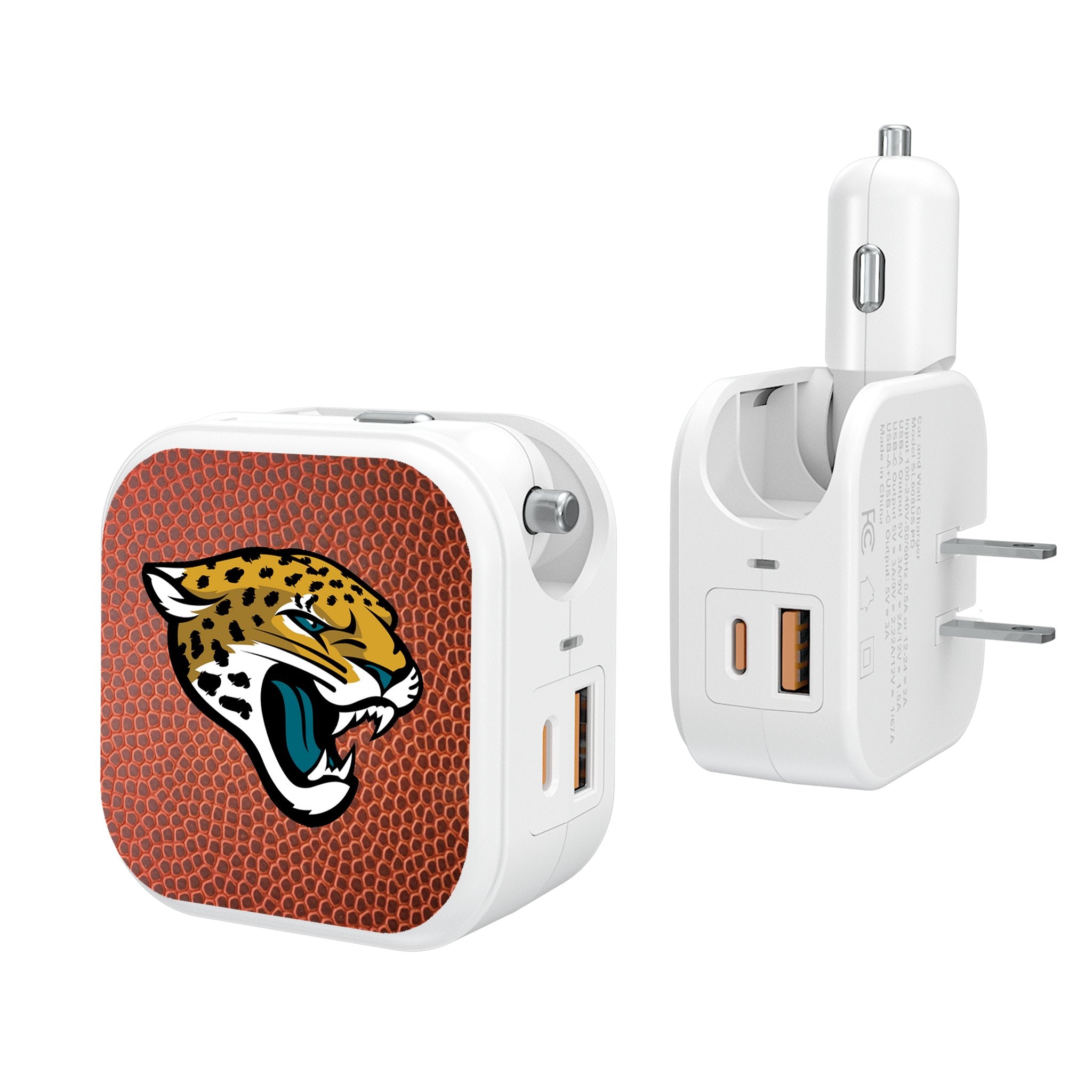 Jacksonville Jaguars Football 2 in 1 USB Charger - Sports Gifts, Sports Memorabilia, Sports Collectibles, Fan Shop