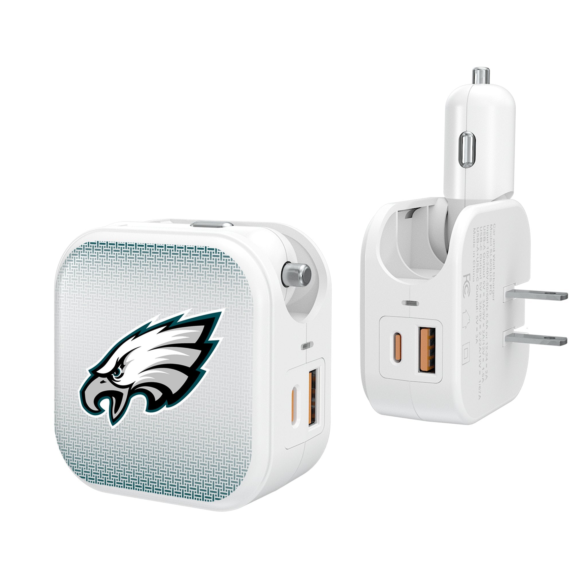Philadelphia Eagles Linen 2 in 1 USB Charger - Sports Gifts, Sports Memorabilia, Sports Collectibles, Fan Shop