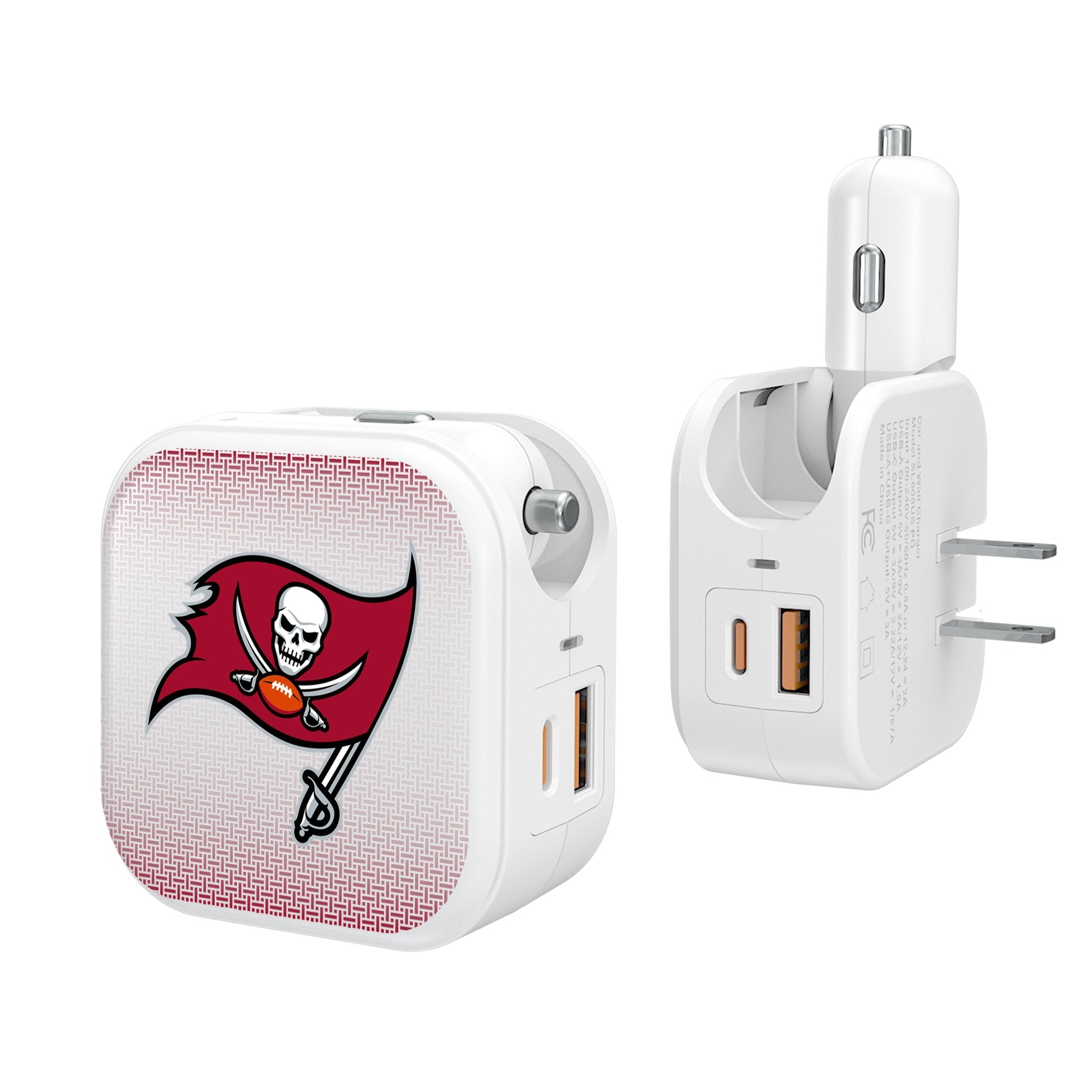 Tampa Bay Buccaneers Linen 2 in 1 USB Charger - Sports Gifts, Sports Memorabilia, Sports Collectibles, Fan Shop