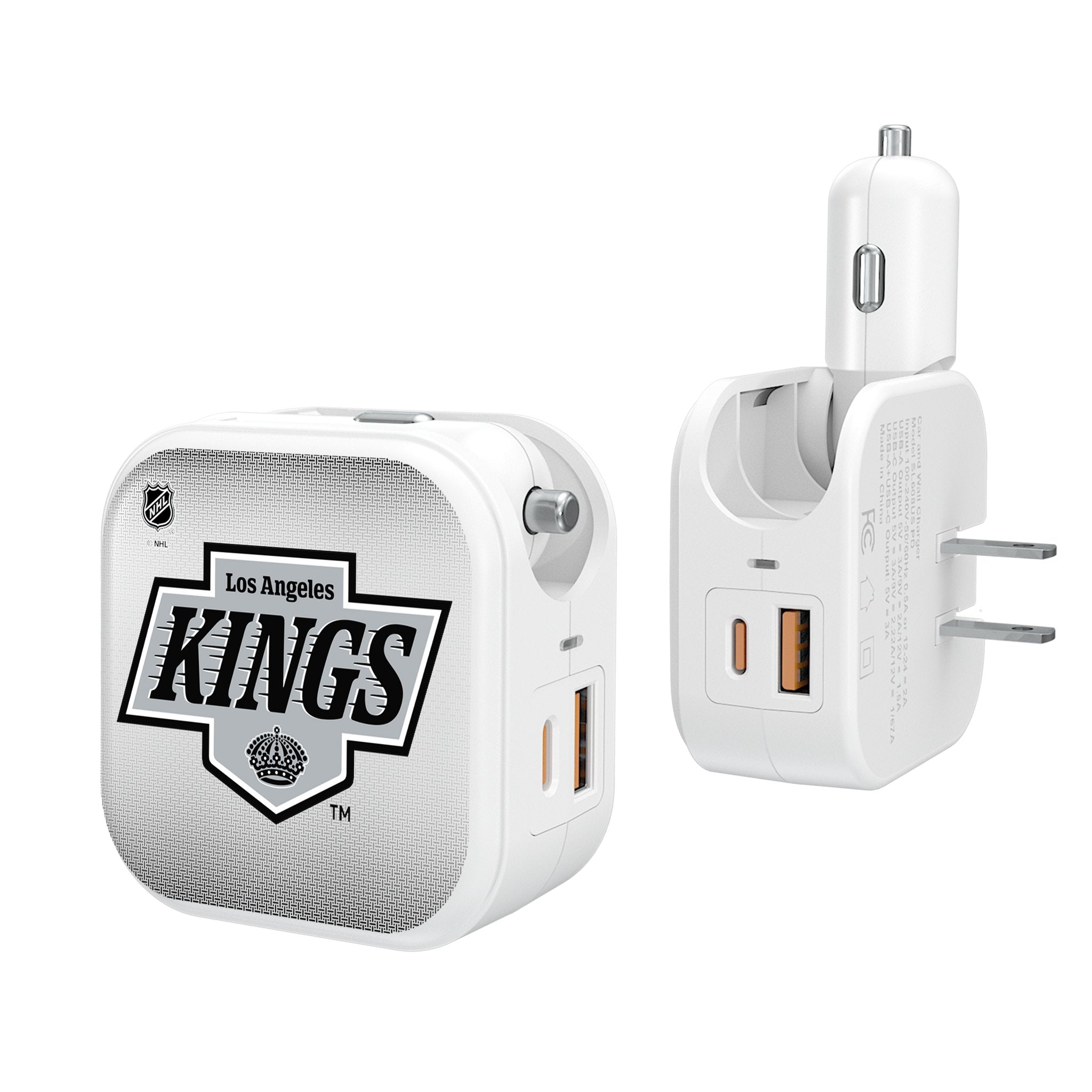 LA Kings Linen 2 in 1 USB Charger - Sports Gifts, Sports Memorabilia, Sports Collectibles, Fan Shop