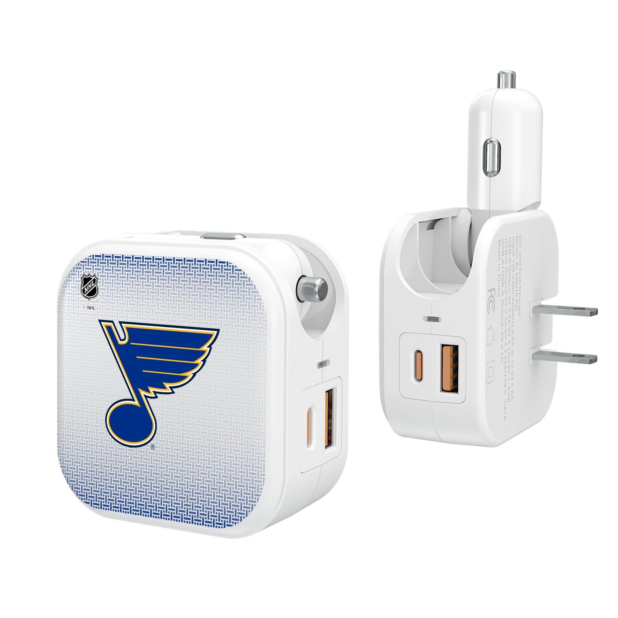 St. Louis Blues Linen 2 in 1 USB Charger - Sports Gifts, Sports Memorabilia, Sports Collectibles, Fan Shop