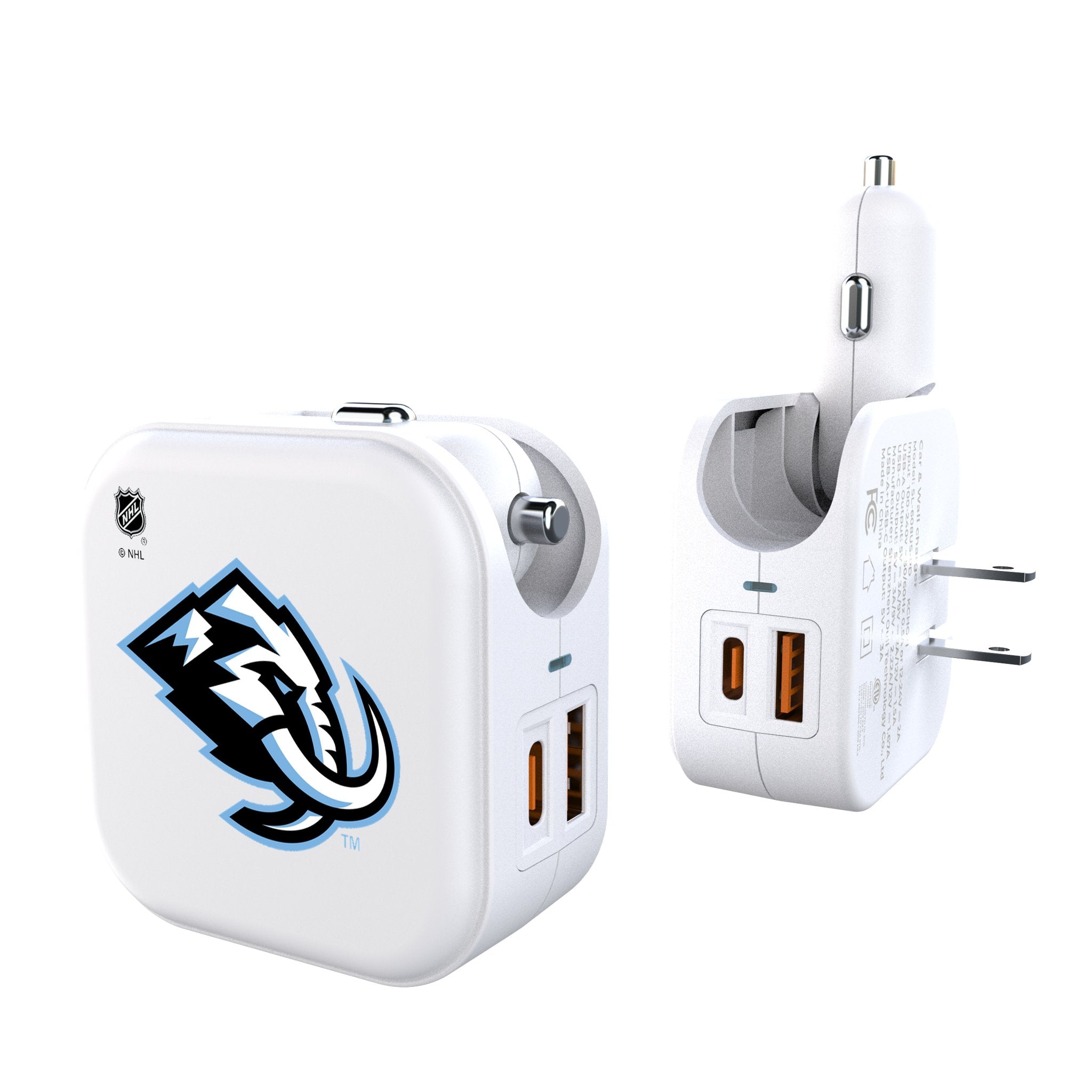 Utah Mammoth Insignia 2 in 1 USB Charger - Sports Gifts, Sports Memorabilia, Sports Collectibles, Fan Shop