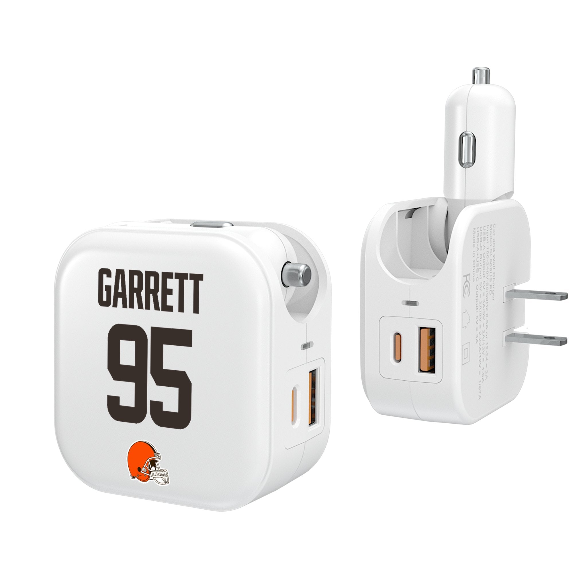 Myles Garrett Cleveland Browns 95 Ready 2 in 1 USB Charger - Sports Gifts, Sports Memorabilia, Sports Collectibles, Fan Shop