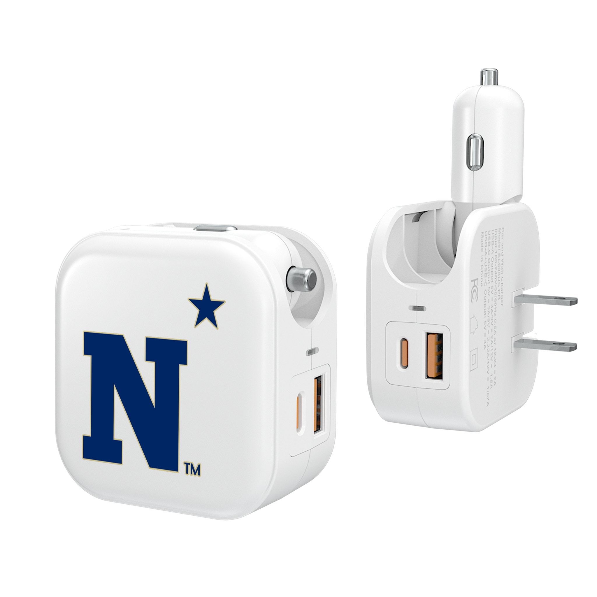United State Naval Academy Midshipmen Insignia 2 in 1 USB Charger - Sports Gifts, Sports Memorabilia, Sports Collectibles, Fan Shop