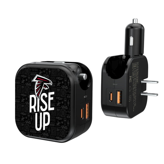 Atlanta Falcons 2024 Illustrated Limited Edition 2 in 1 USB A/C Charger-0