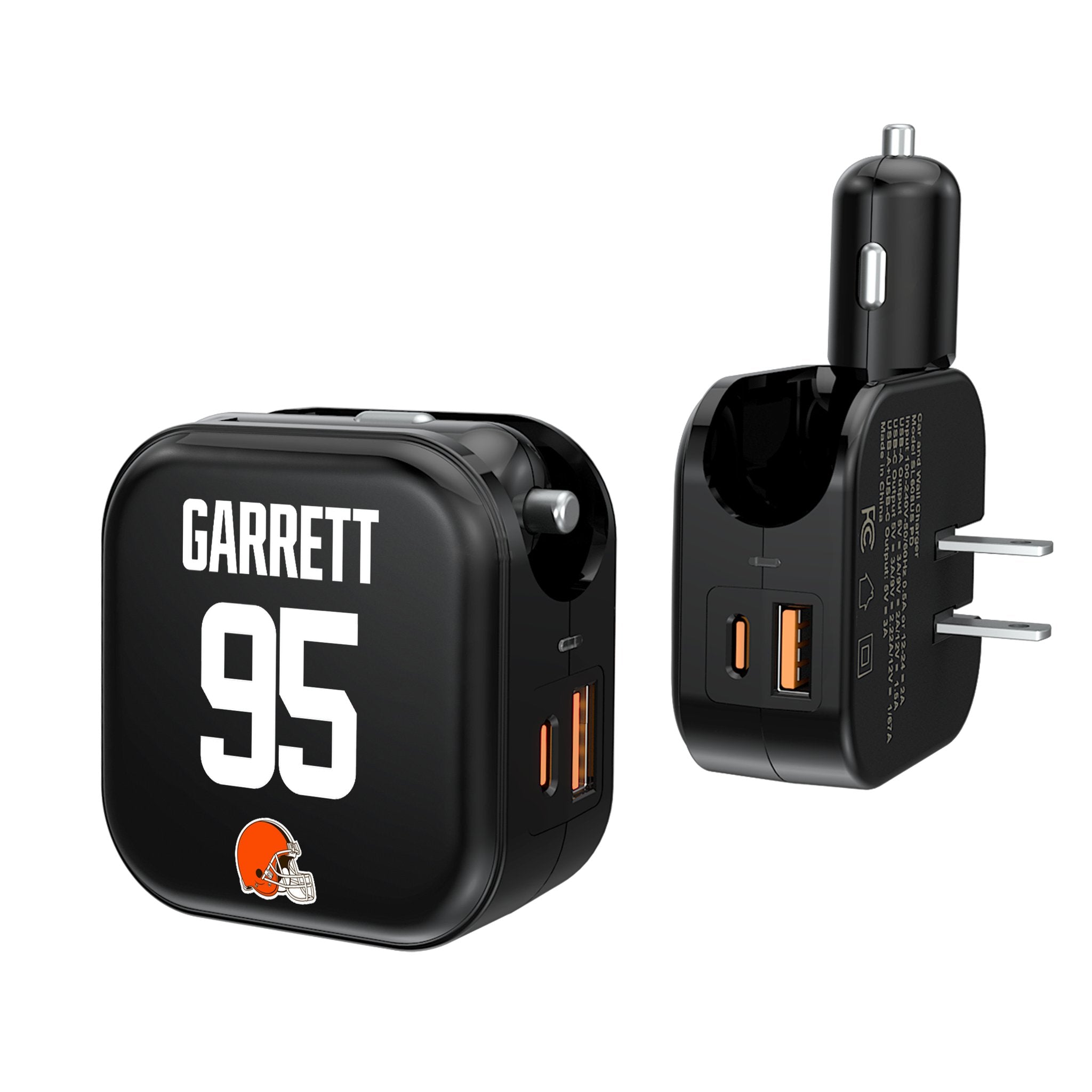 Myles Garrett Cleveland Browns 95 Ready 2 in 1 USB A/C Charger - Sports Gifts, Sports Memorabilia, Sports Collectibles, Fan Shop