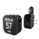 Dre Greenlaw Denver Broncos 57 Game Tactic 2 in 1 USB A/C Charger - Sports Gifts, Sports Memorabilia, Sports Collectibles, Fan Shop