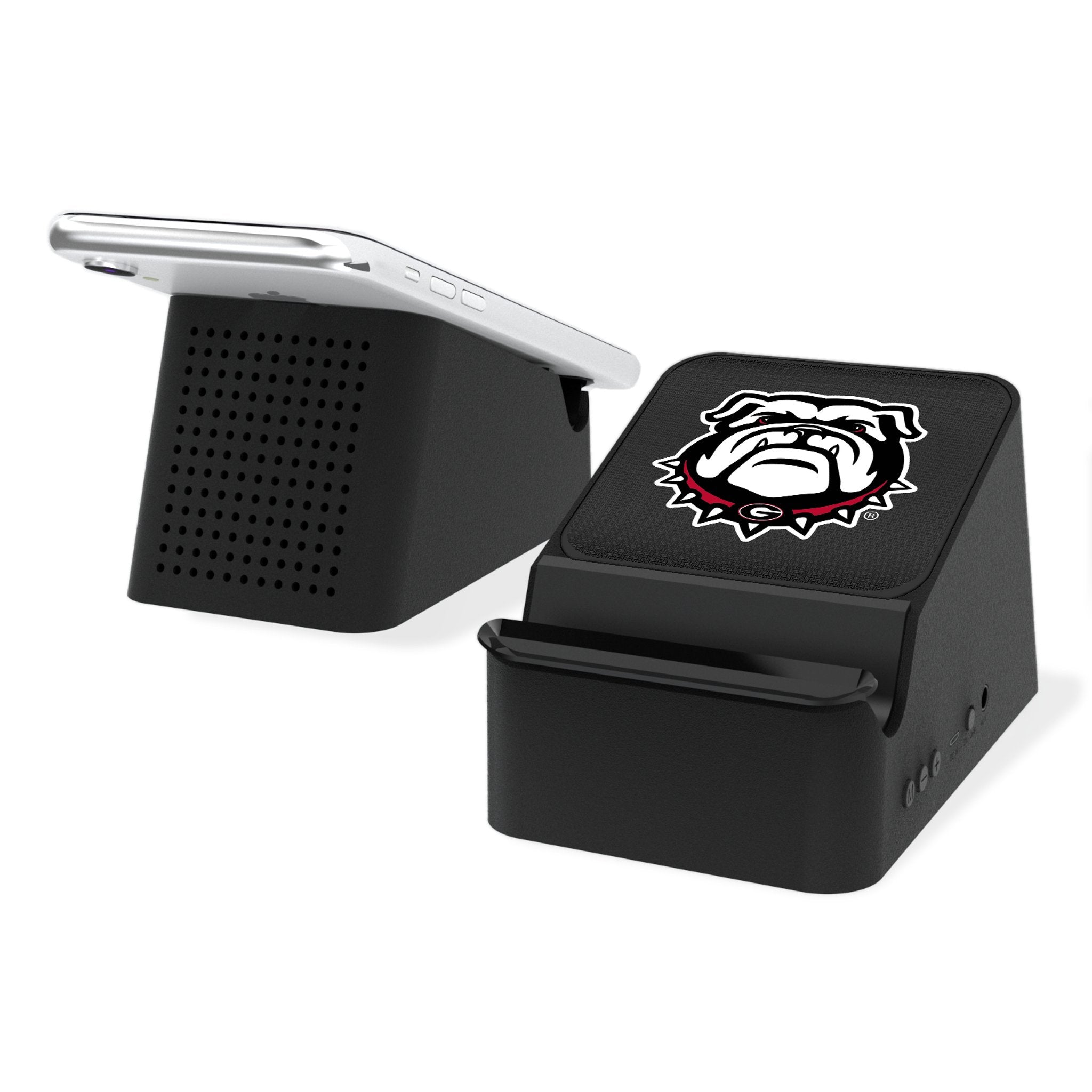 University of Georgia Bulldogs Uga Linen Wireless Charging Station and Bluetooth Speaker - Sports Gifts, Sports Memorabilia, Sports Collectibles, Fan Shop