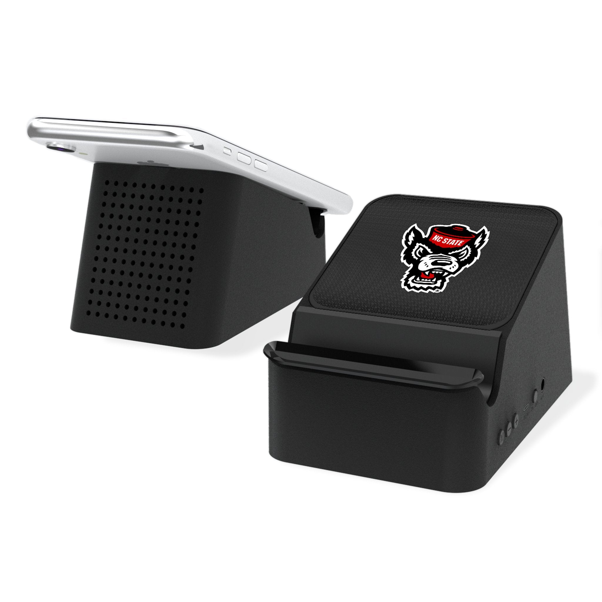 North Carolina State University Wolfpack Linen Wireless Charging Station and Bluetooth Speaker - Sports Gifts, Sports Memorabilia, Sports Collectibles, Fan Shop