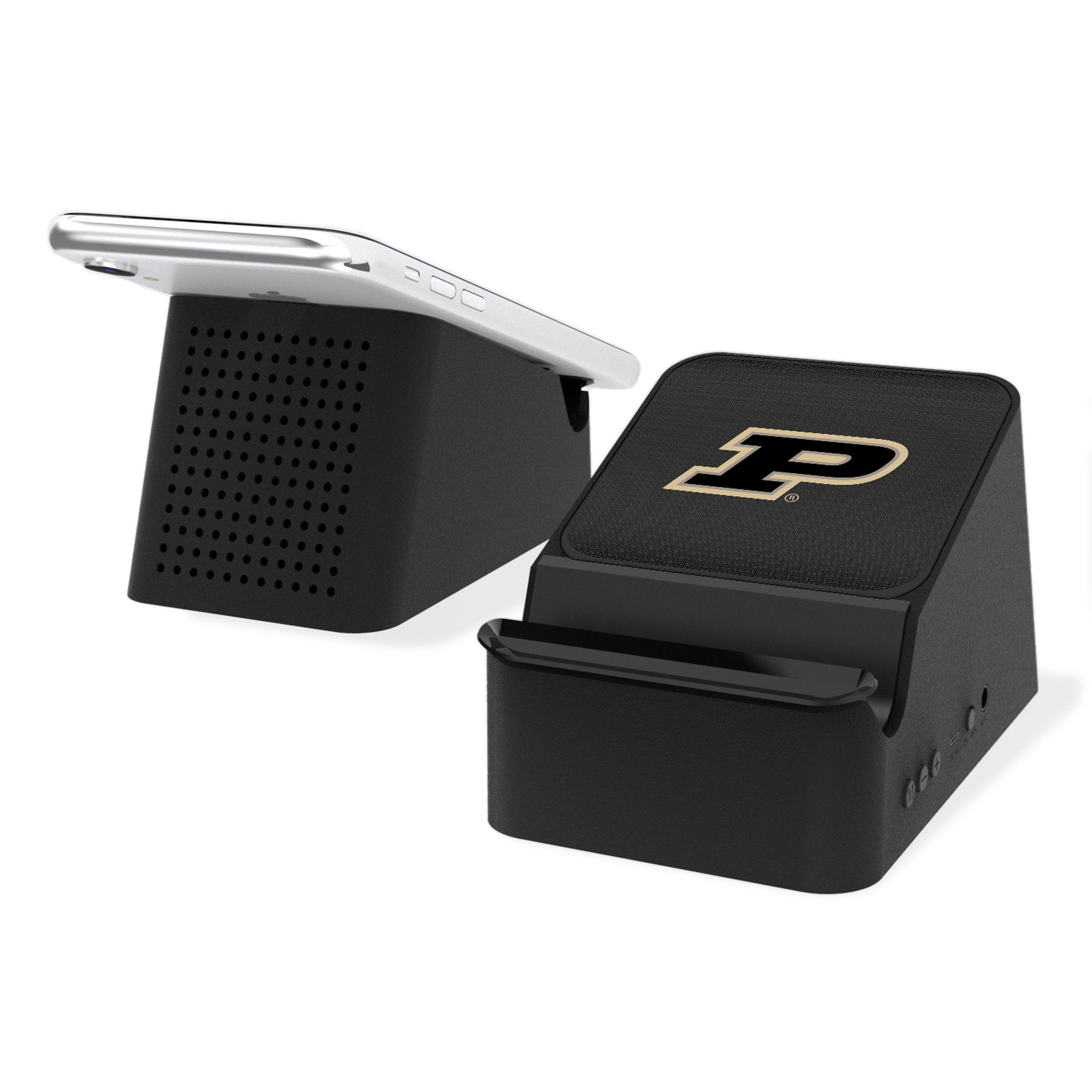 Purdue University Boilermakers Linen Wireless Charging Station and Bluetooth Speaker - Sports Gifts, Sports Memorabilia, Sports Collectibles, Fan Shop