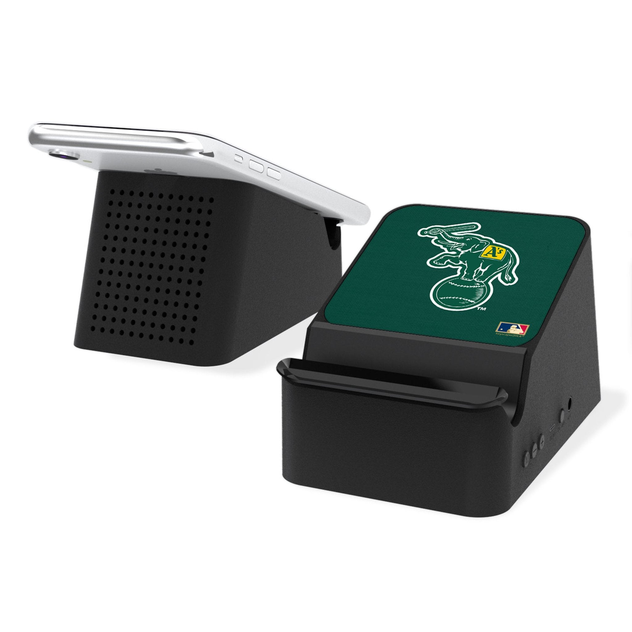 Oakland As  Home 1988 - Cooperstown Collection Solid Wireless Charging Station and Bluetooth Speaker - Sports Gifts, Sports Memorabilia, Sports Collectibles, Fan Shop
