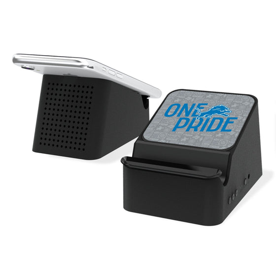 Detroit Lions 2024 Illustrated Limited Edition Wireless Charging Station and Bluetooth Speaker-0